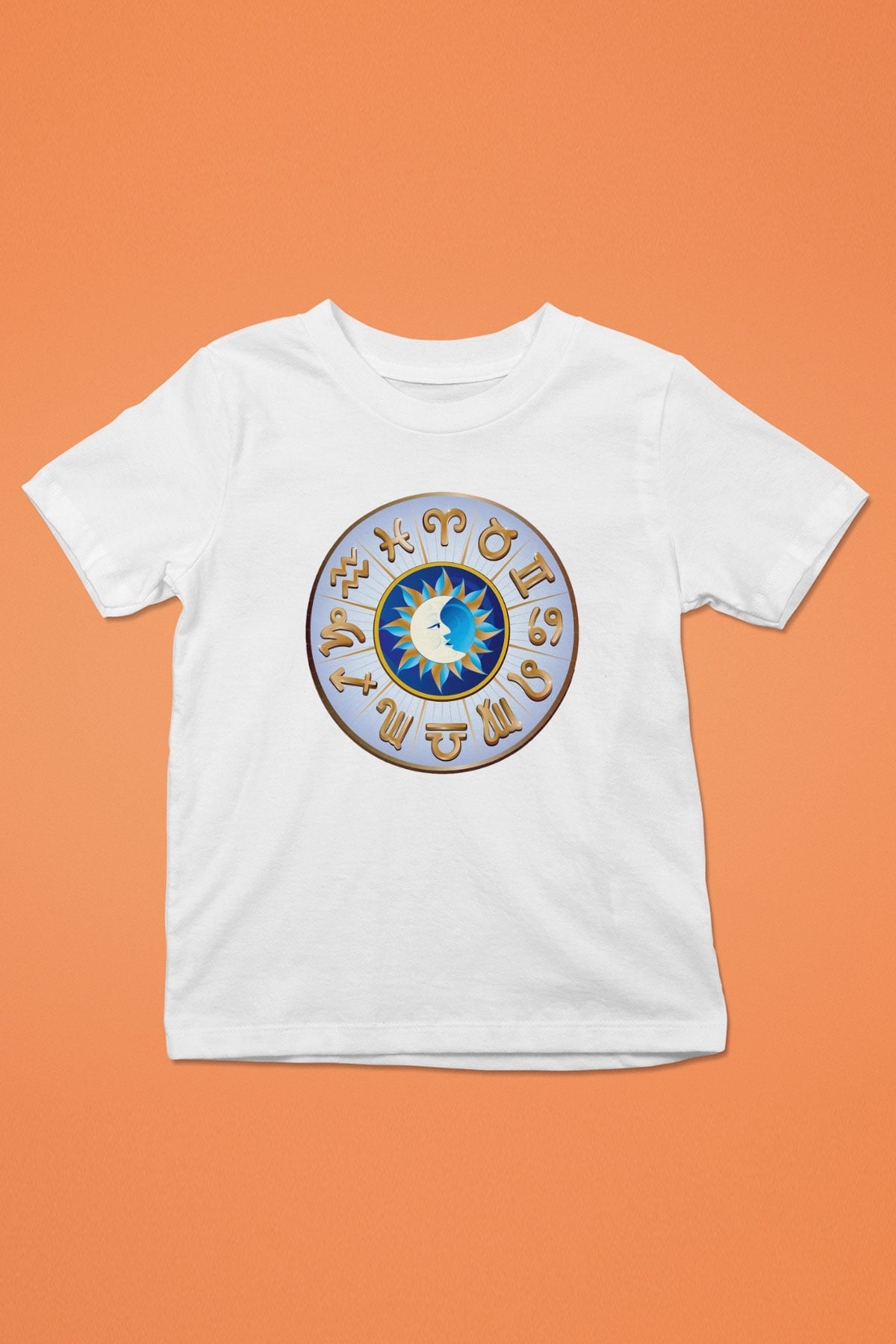 Astrolog Baskılı Beyaz Unisex Çocuk Tişört