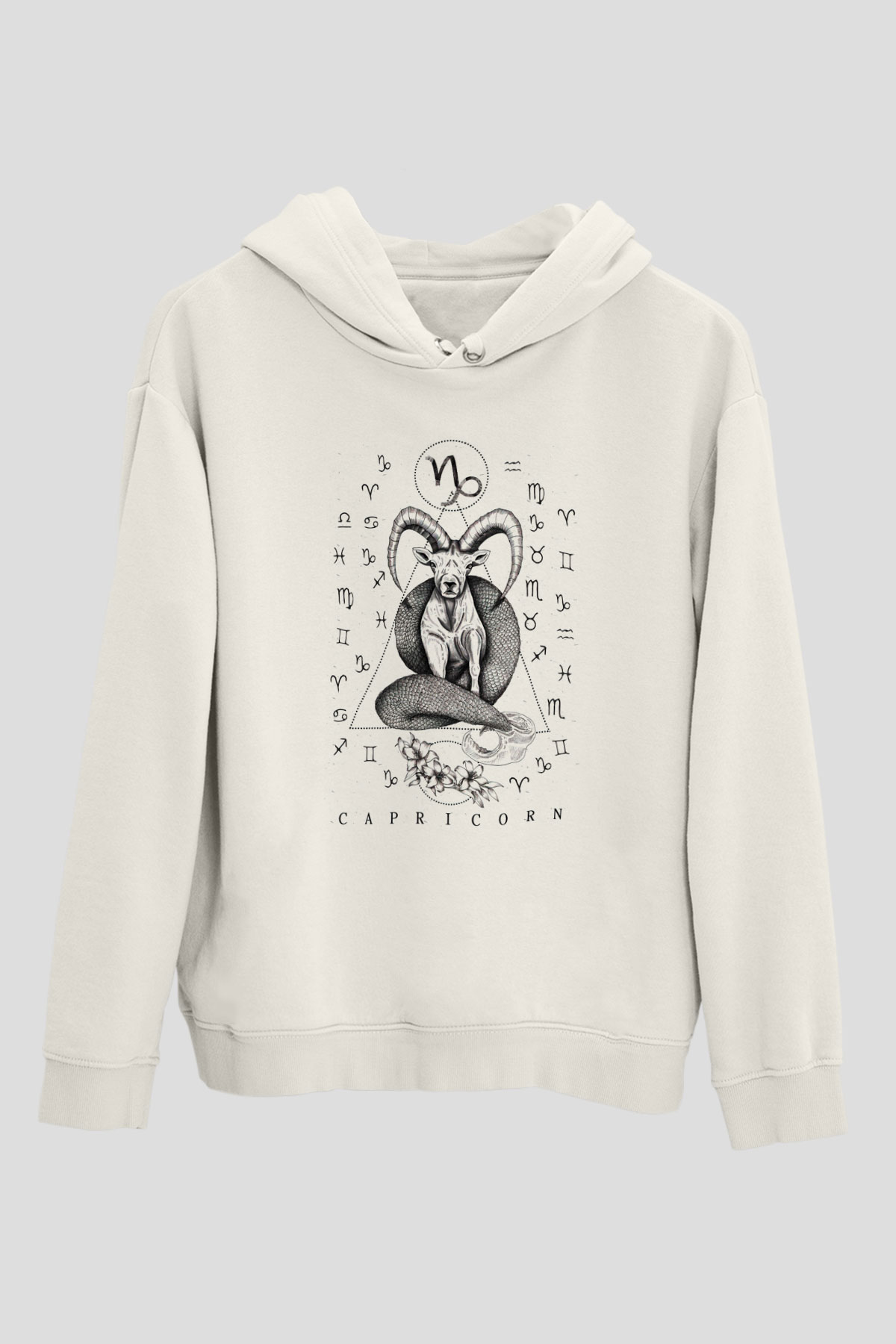 Astrolog Beyaz Unisex Hoodie