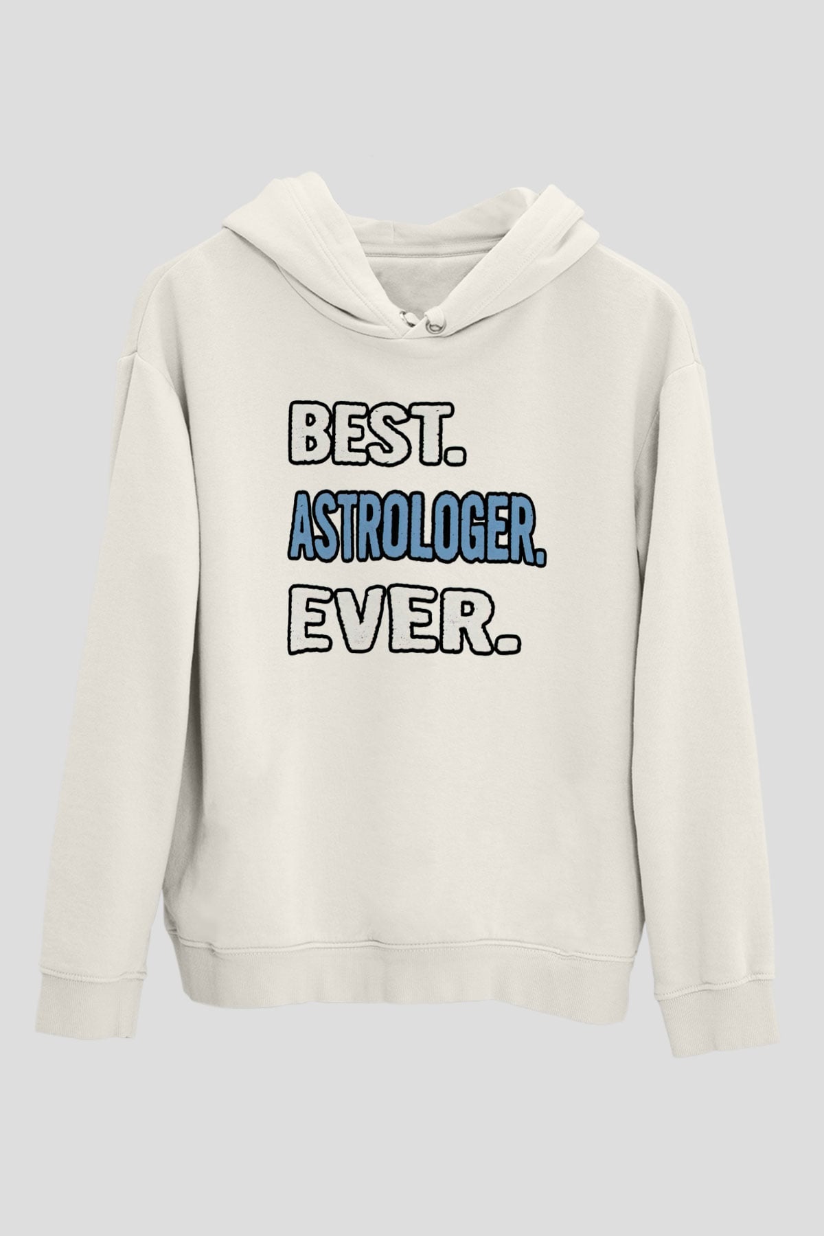 Astrolog Beyaz Unisex Kapüşonlu Sweatshirt