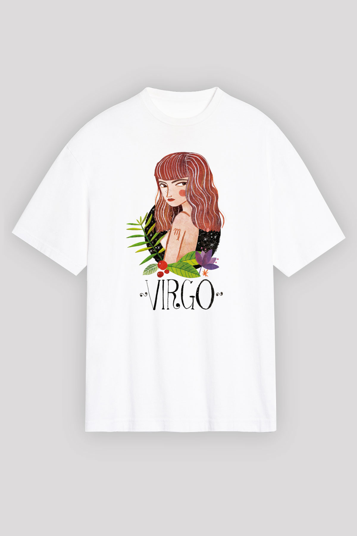 Astrolog Beyaz Unisex Oversize Tişört T-Shirt