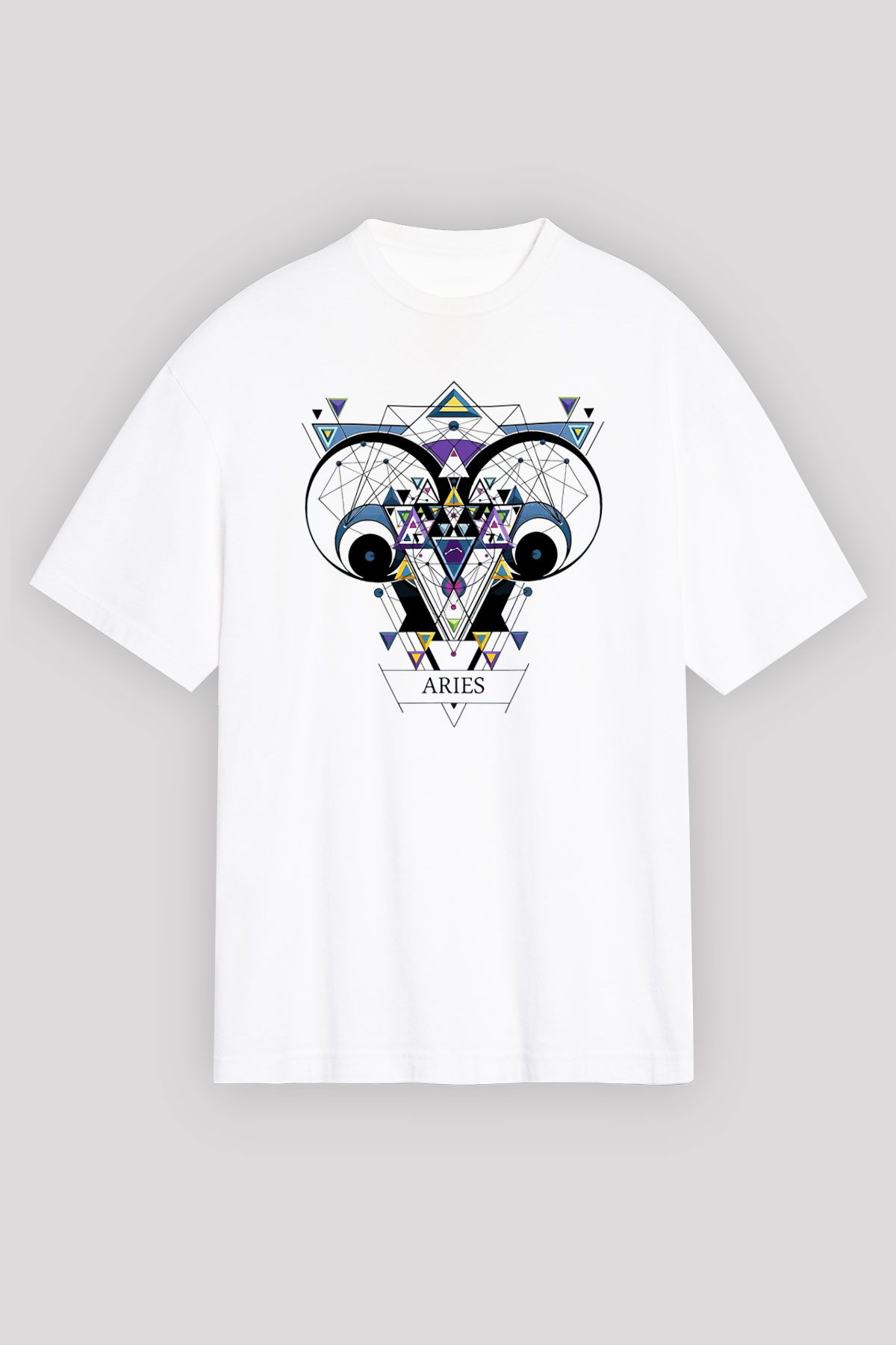 Astrolog Beyaz Unisex Oversize Tişört T-Shirt