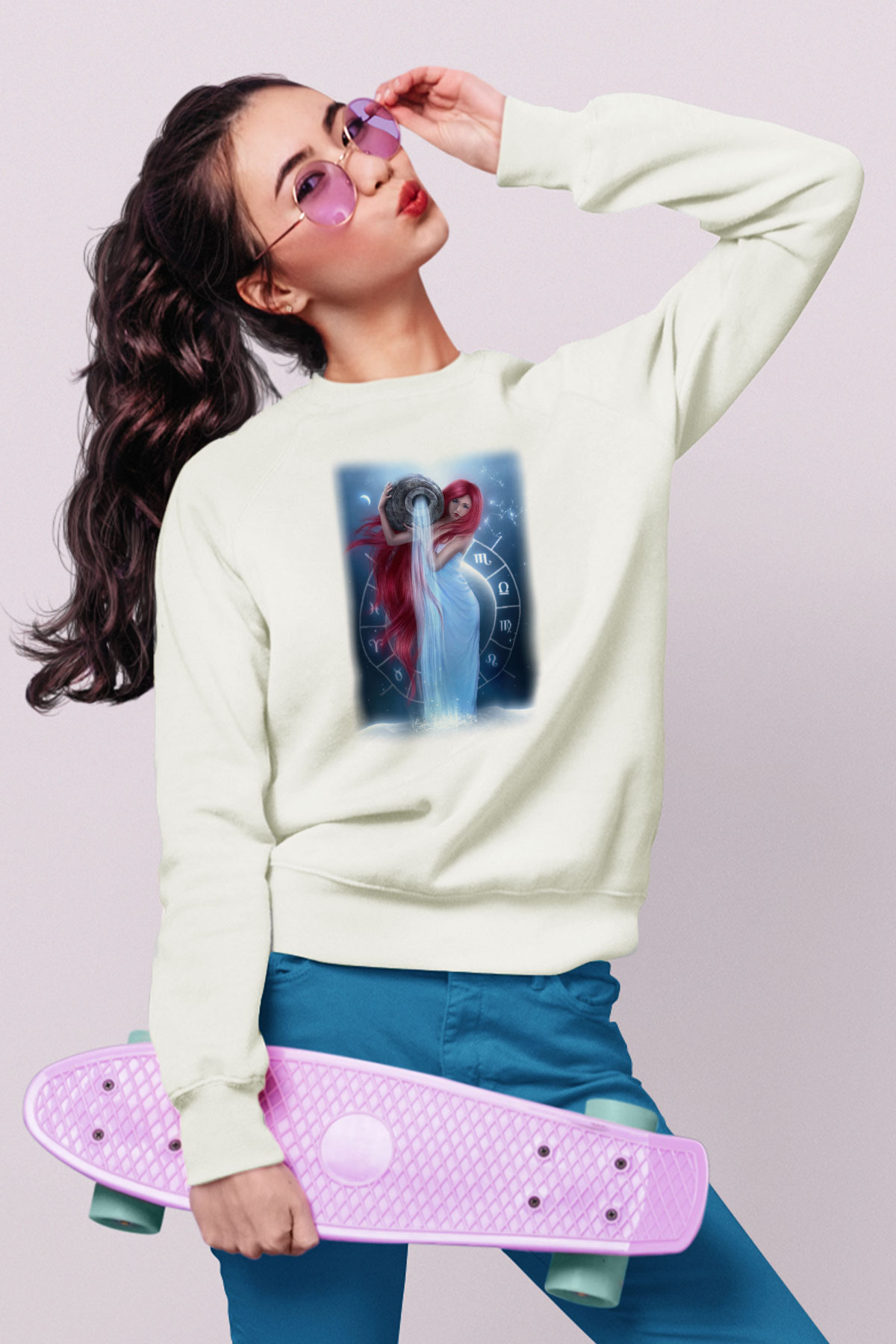 Astrolog Beyaz Unisex Sweatshirt