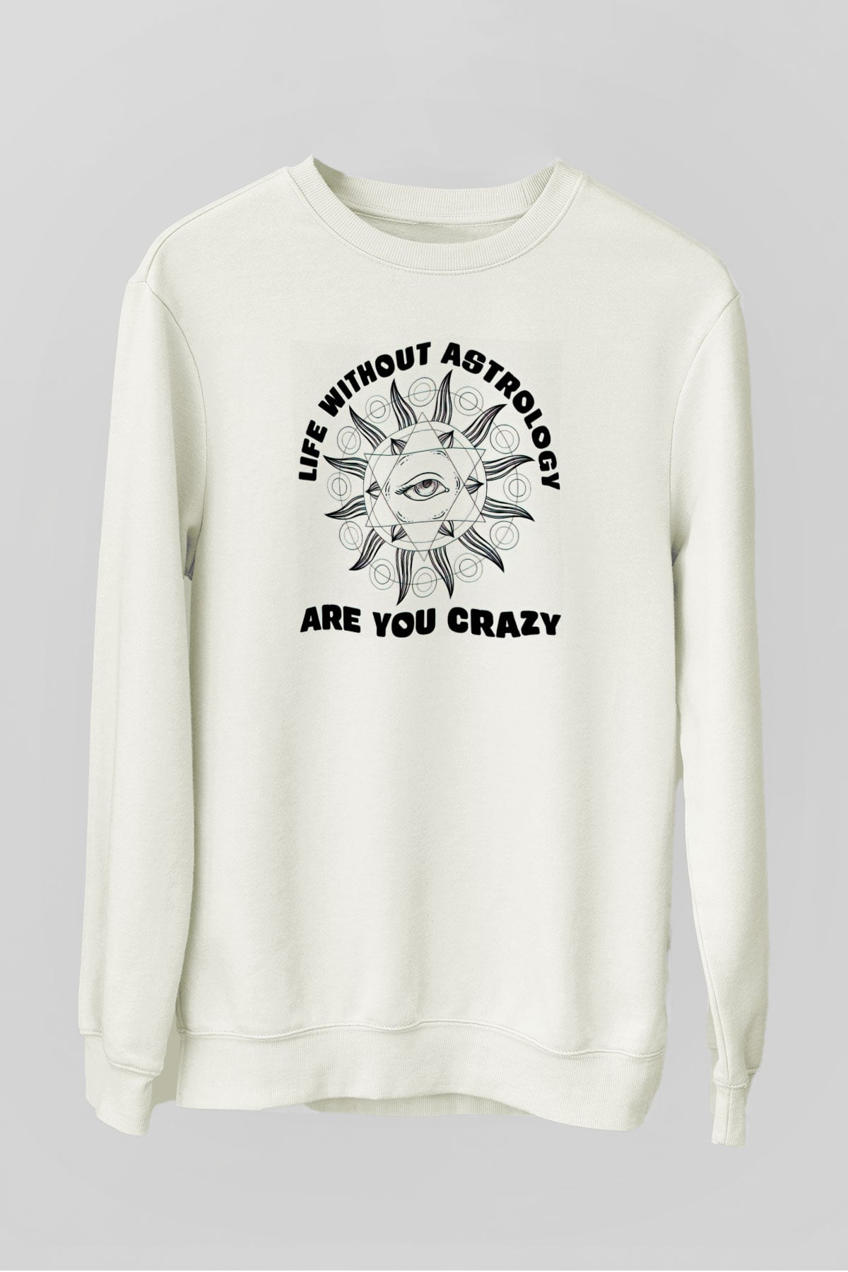 Astrolog Beyaz Unisex Sweatshirt