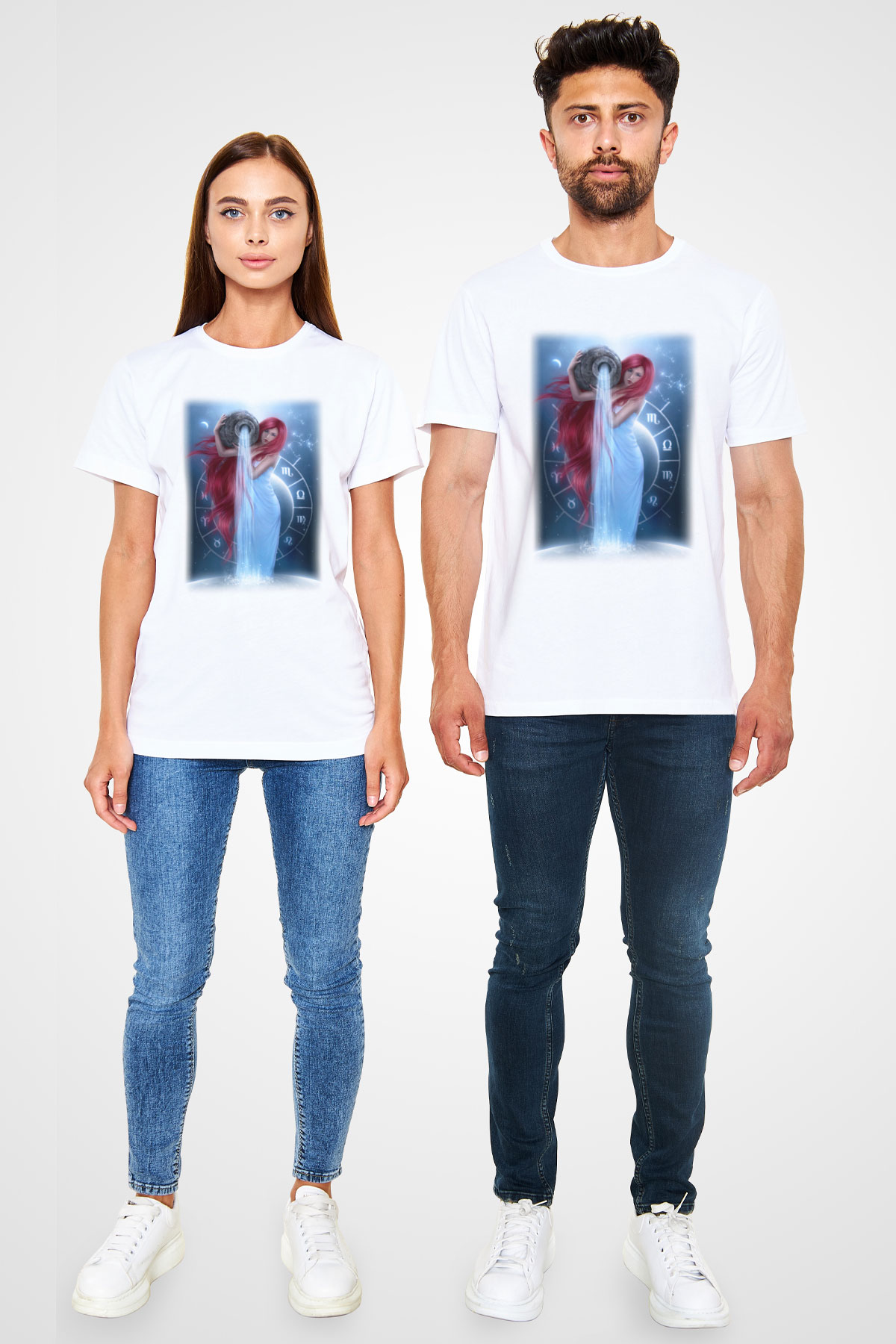 Astrolog Beyaz Unisex Tişört T-Shirt - TişörtFabrikası