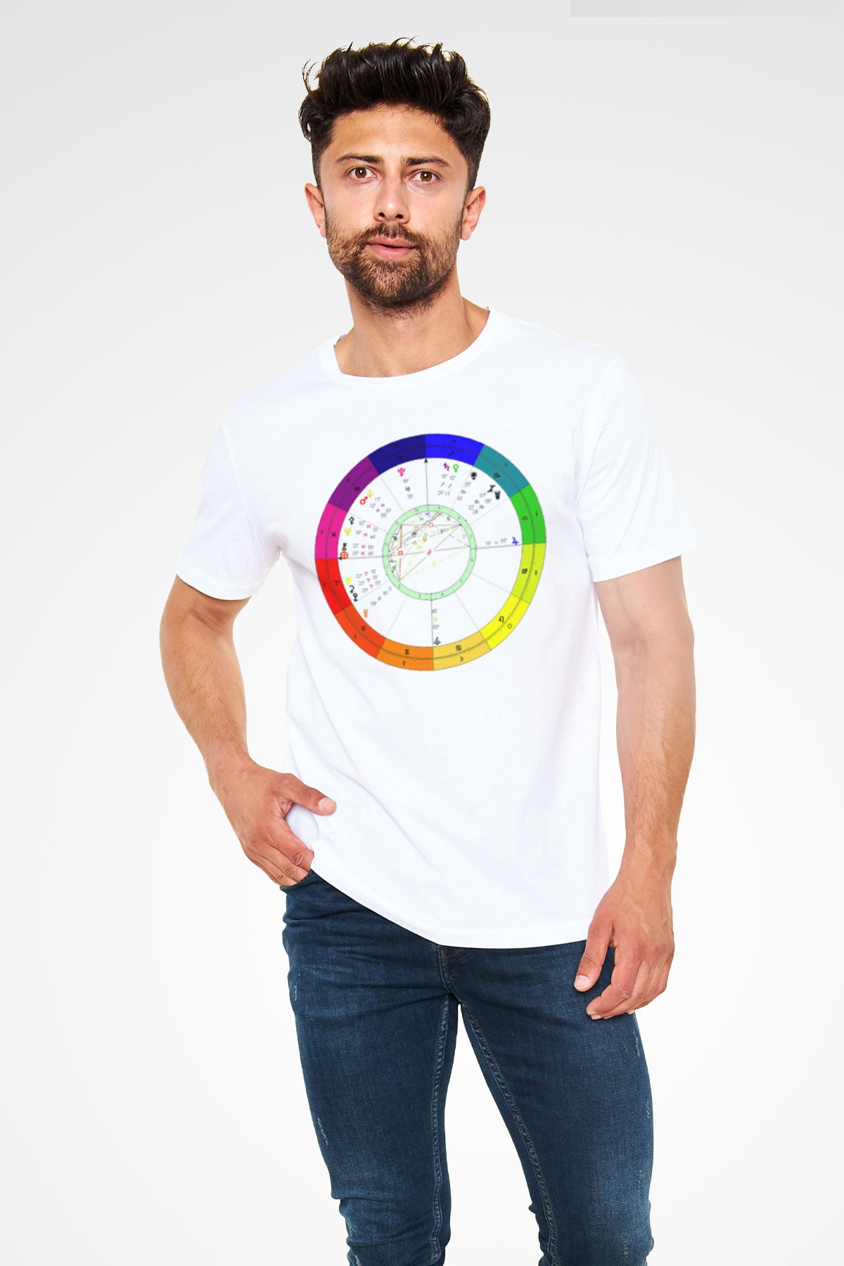 Astrolog Beyaz Unisex Tişört T-Shirt - TişörtFabrikası
