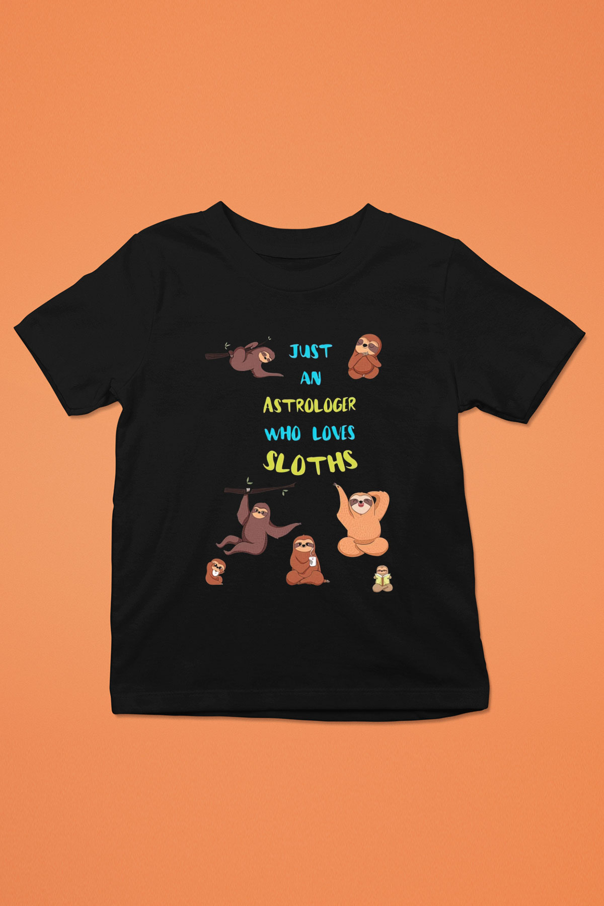 Astrolog Siyah Unisex Çocuk Tişört