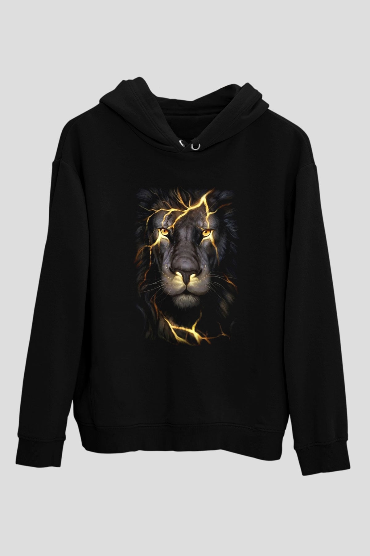 Astrolog Siyah Unisex Kapşonlu Sweatshirt