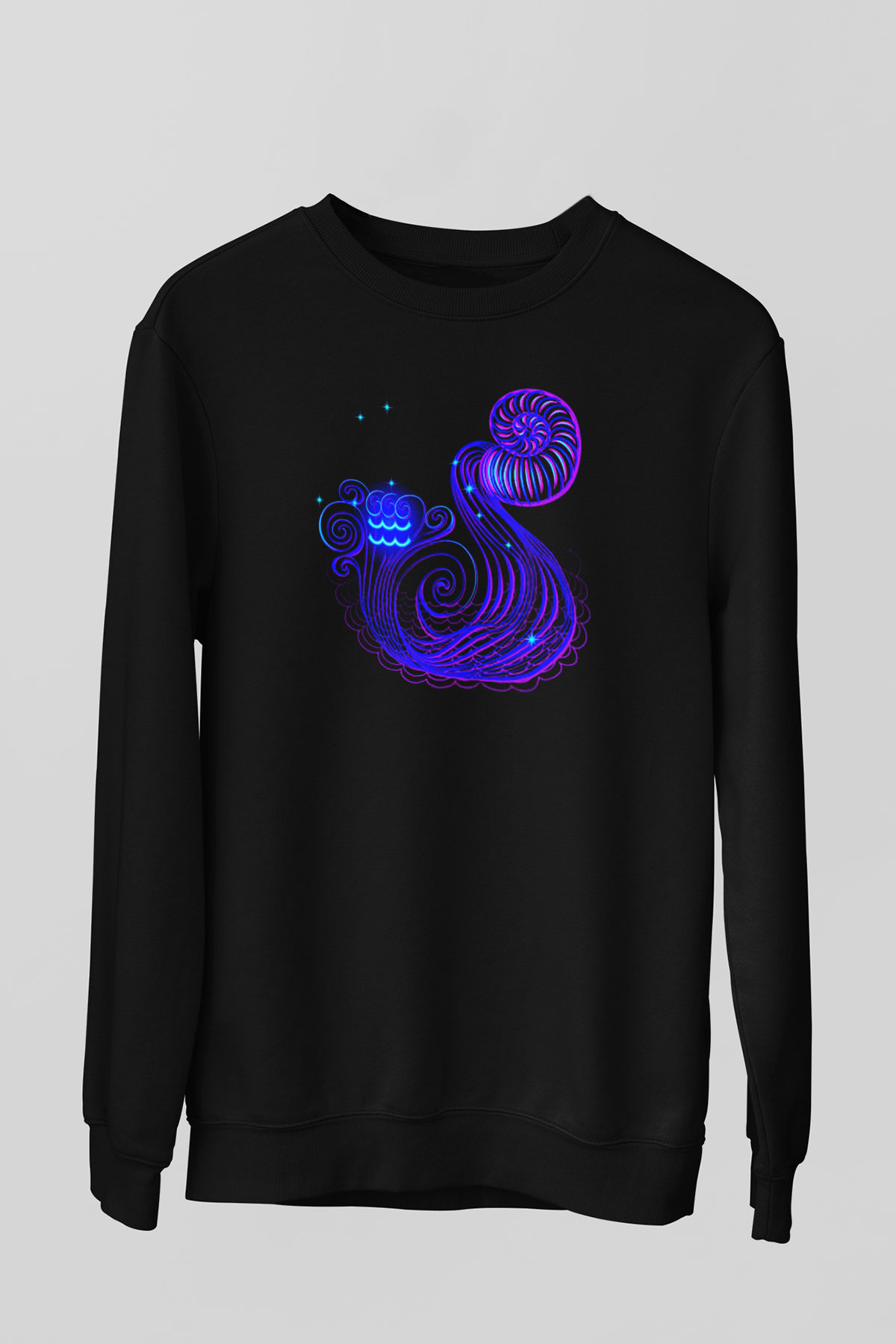 Astrolog Siyah Unisex Sweatshirt