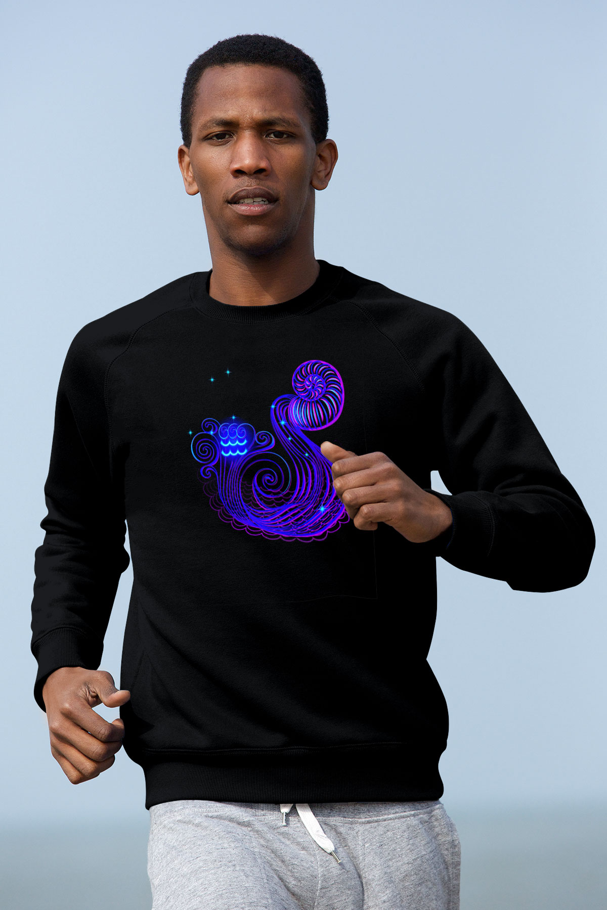 Astrolog Siyah Unisex Sweatshirt