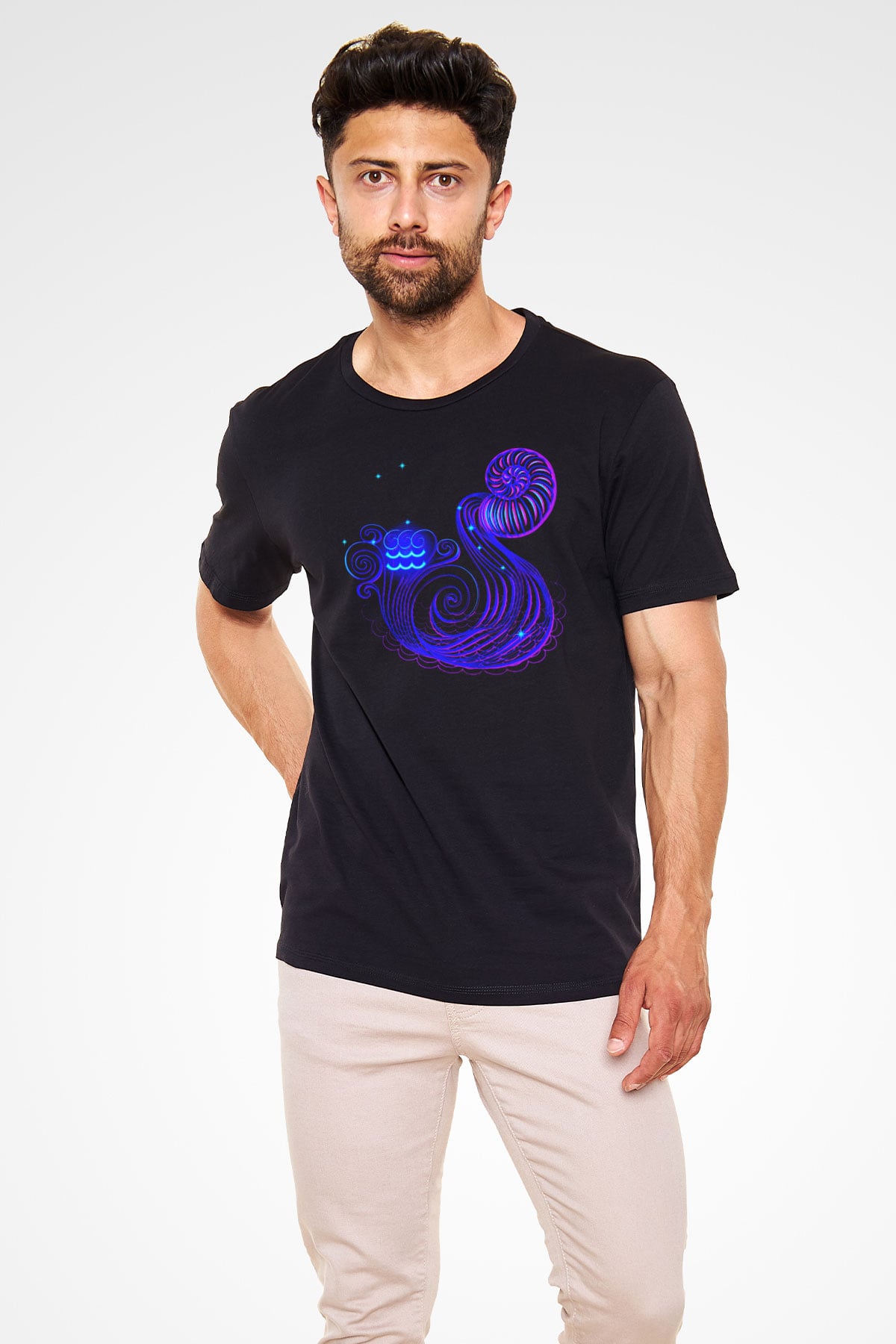 Astrolog Siyah Unisex Tişört T-Shirt - TişörtFabrikası