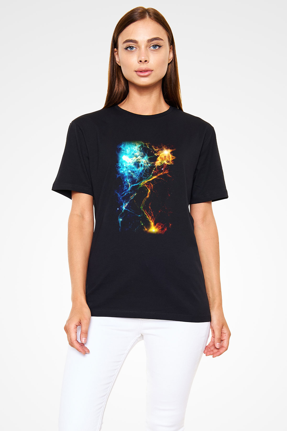 Astronom Siyah Unisex Tişört T-Shirt - TişörtFabrikası