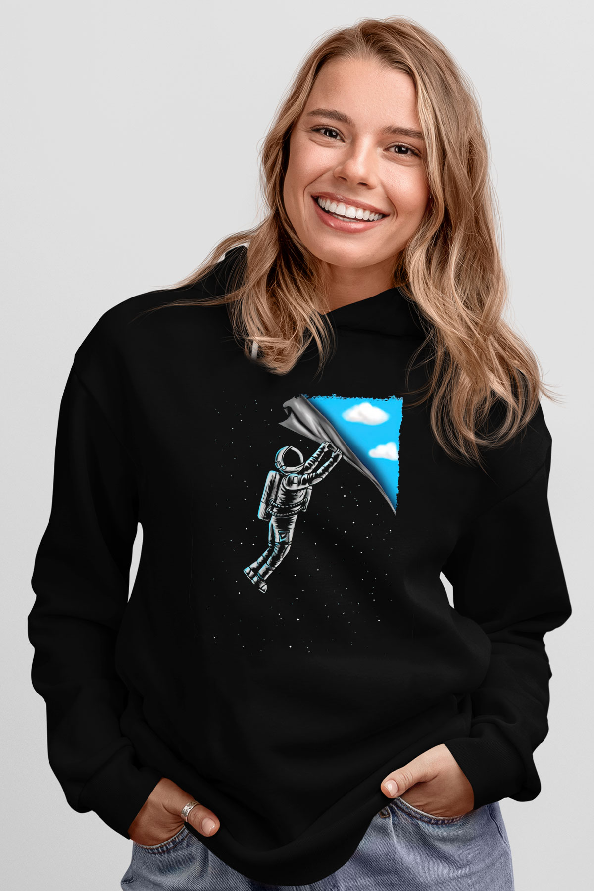 AstronotSiyah  Unisex Hoodie