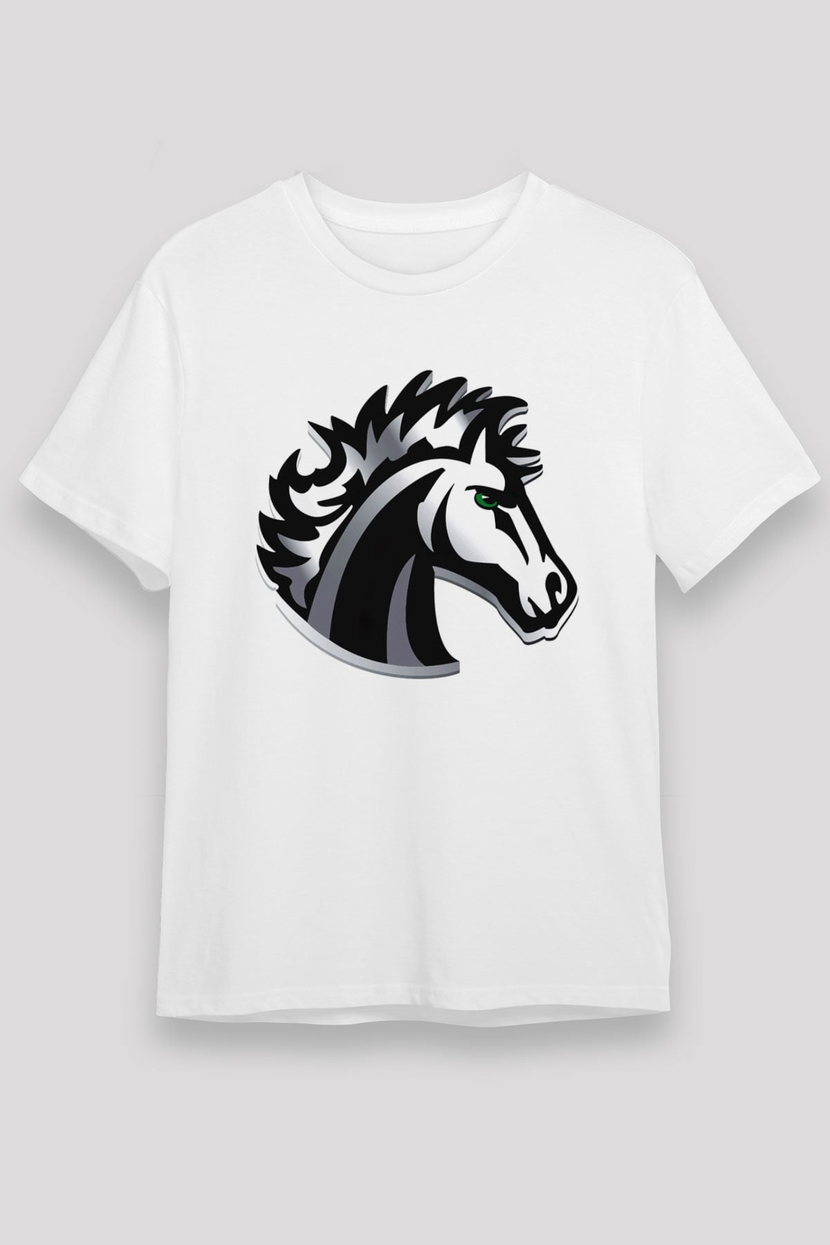 At Beyaz Unisex Tişört T-Shirt - TişörtFabrikası