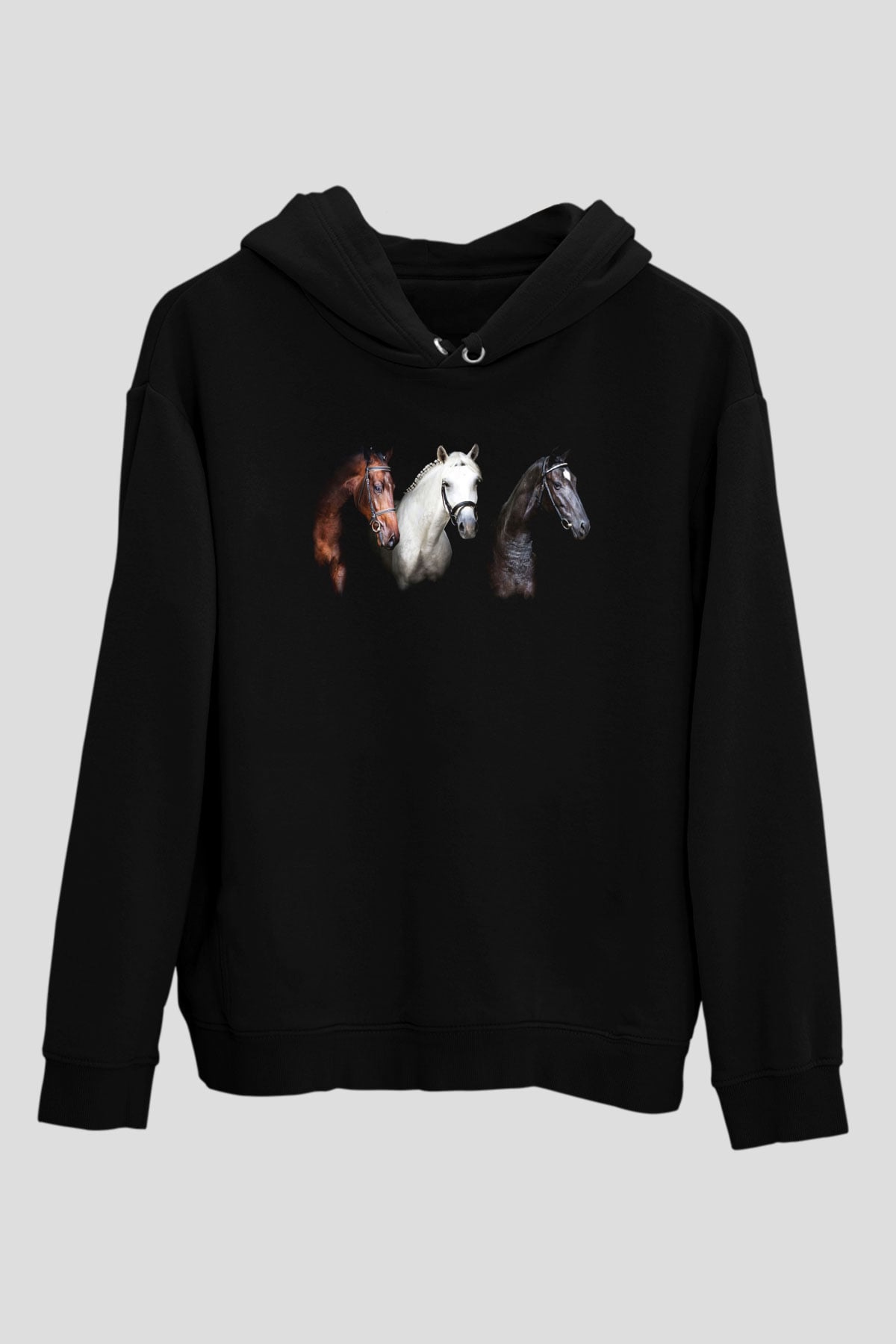 At Siyah Unisex Hoodie