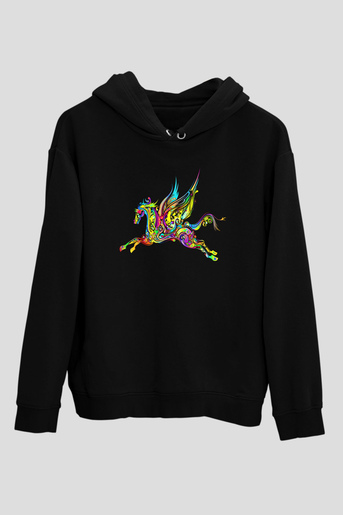 At Siyah Unisex Hoodie