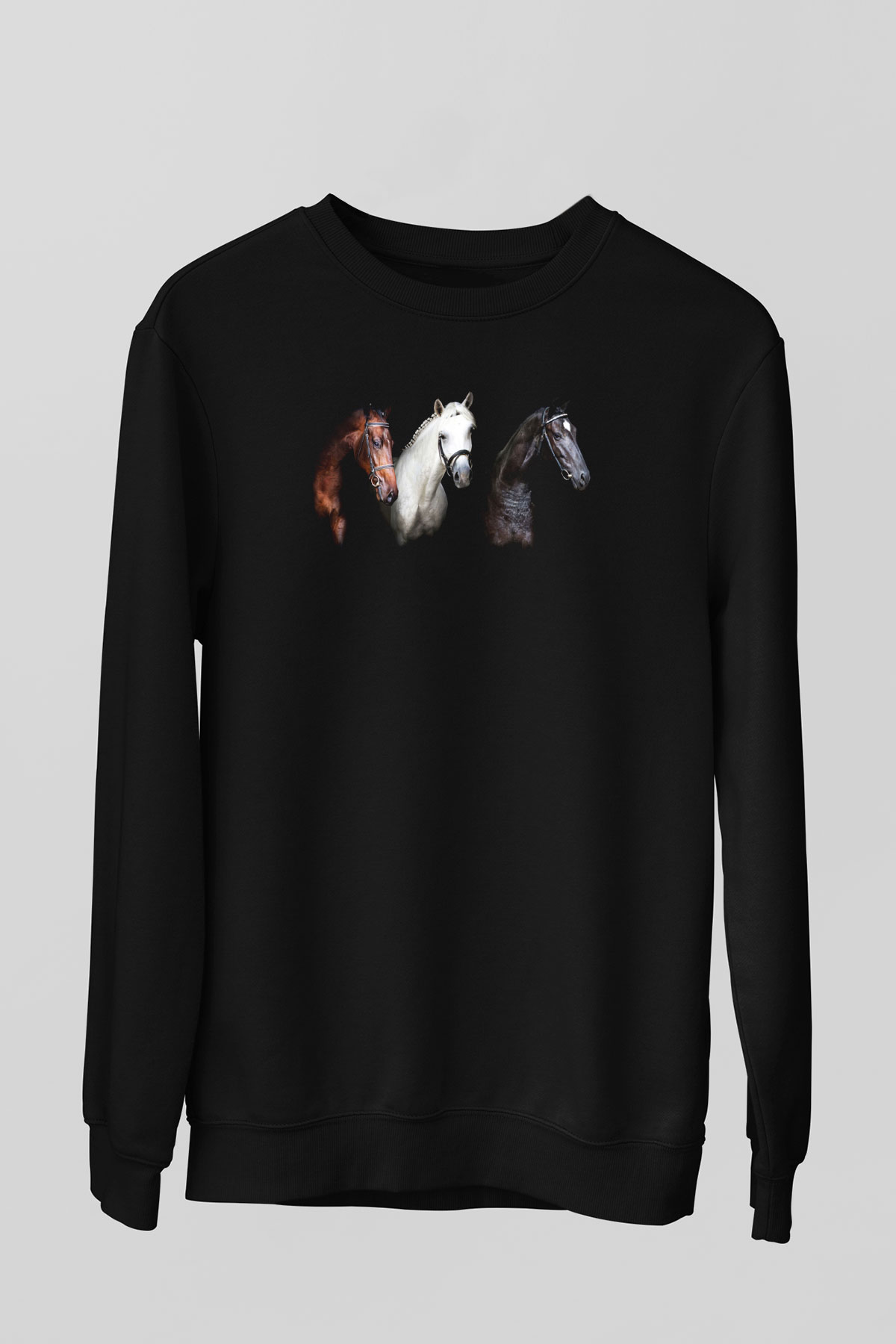 At Siyah Unisex Sweatshirt