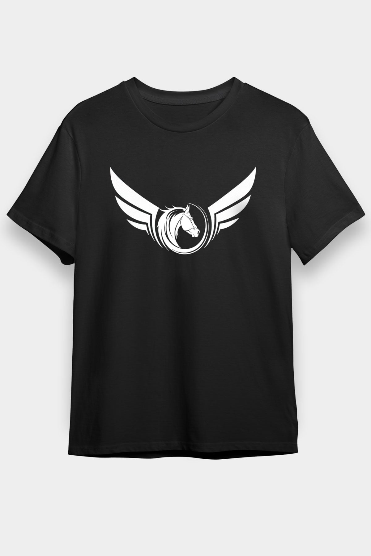 At Siyah Unisex Tişört T-Shirt - TişörtFabrikası