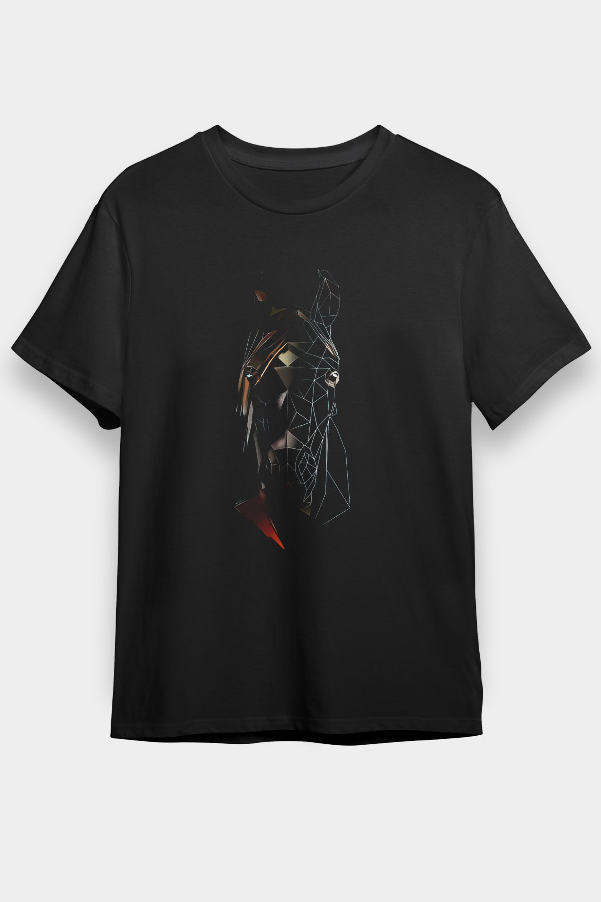 At Siyah Unisex Tişört T-Shirt - TişörtFabrikası