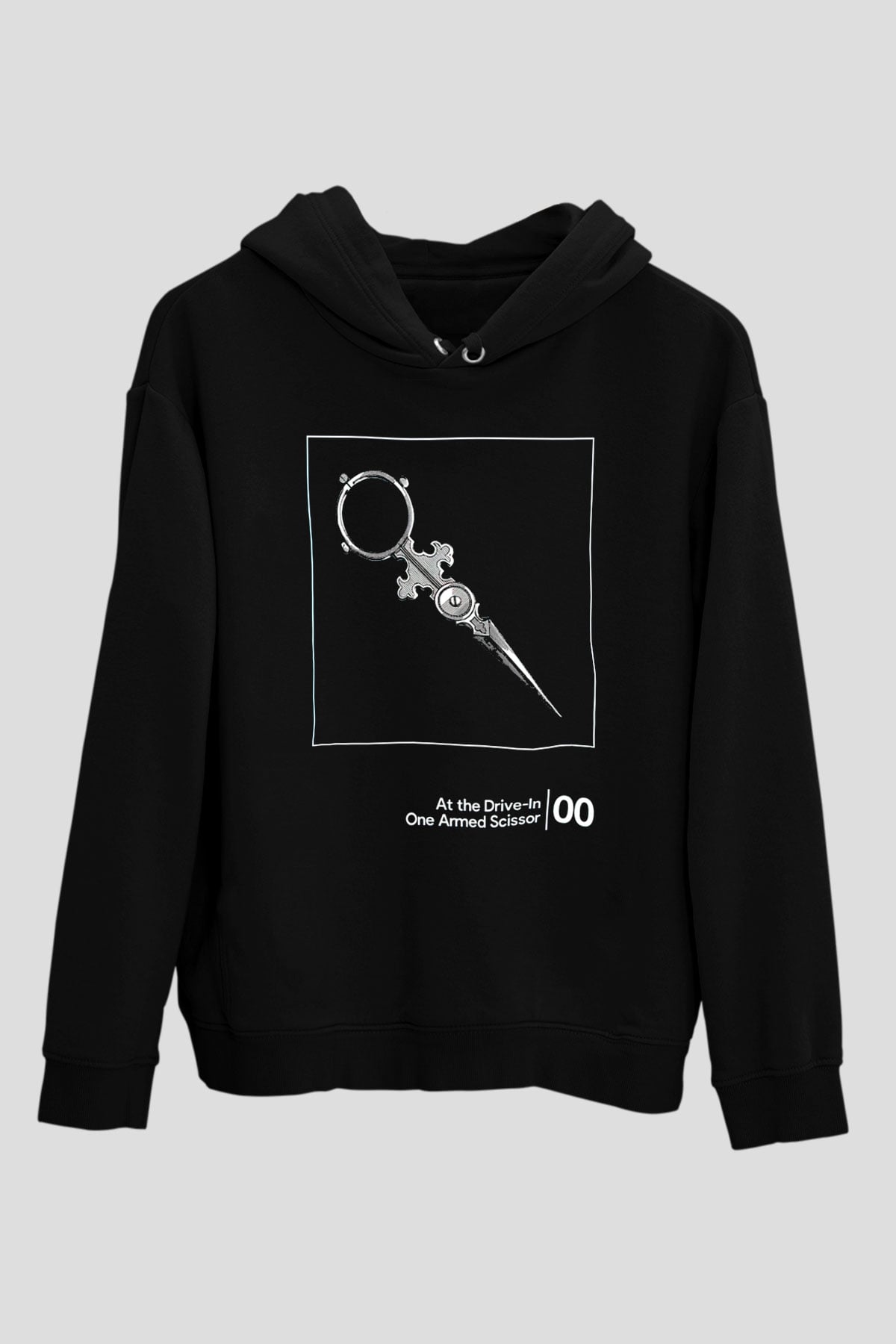 At the Drive-In Siyah Unisex Kapüşonlu Sweatshirt