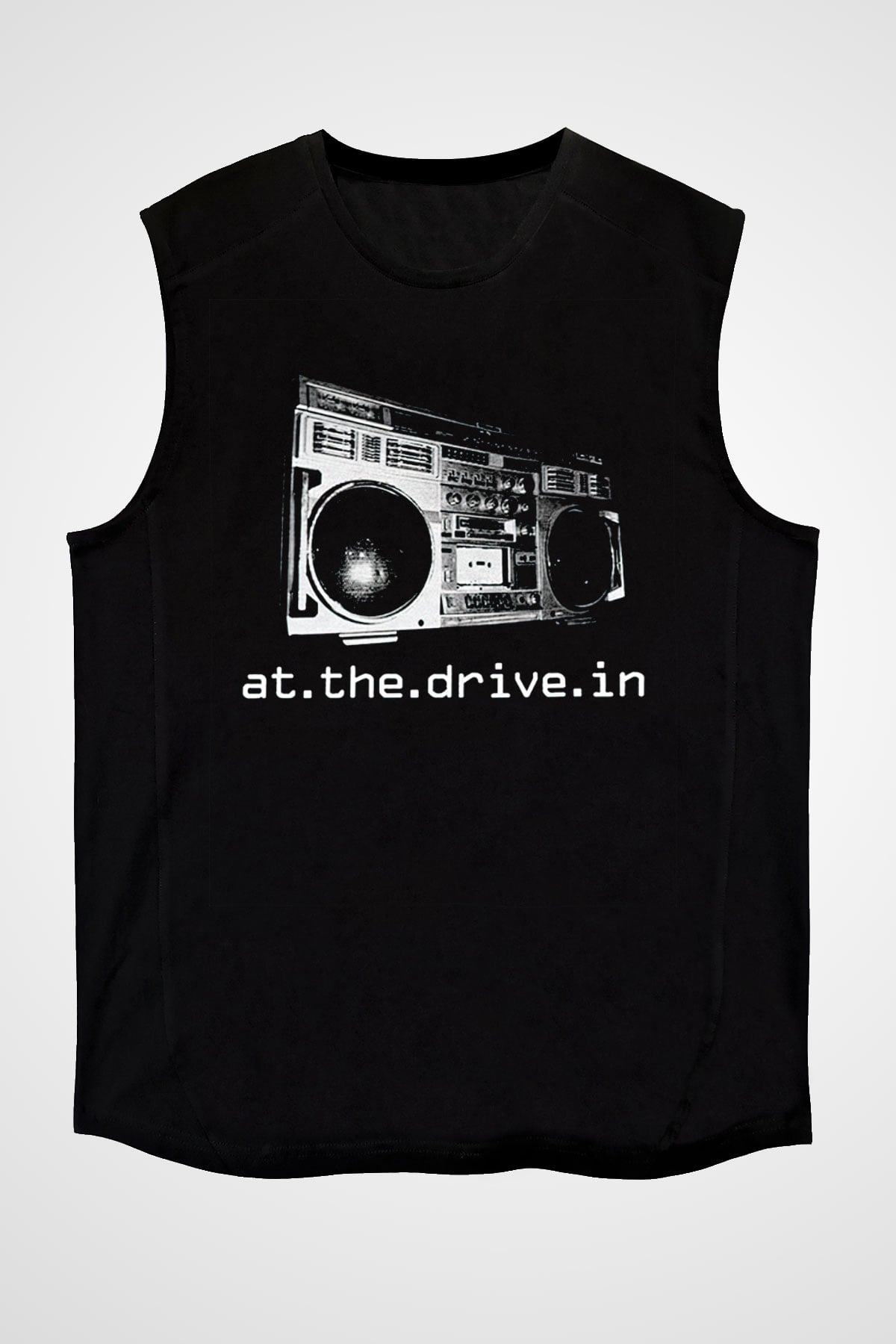 At the Drive-In Siyah Unisex Kolsuz Tişört