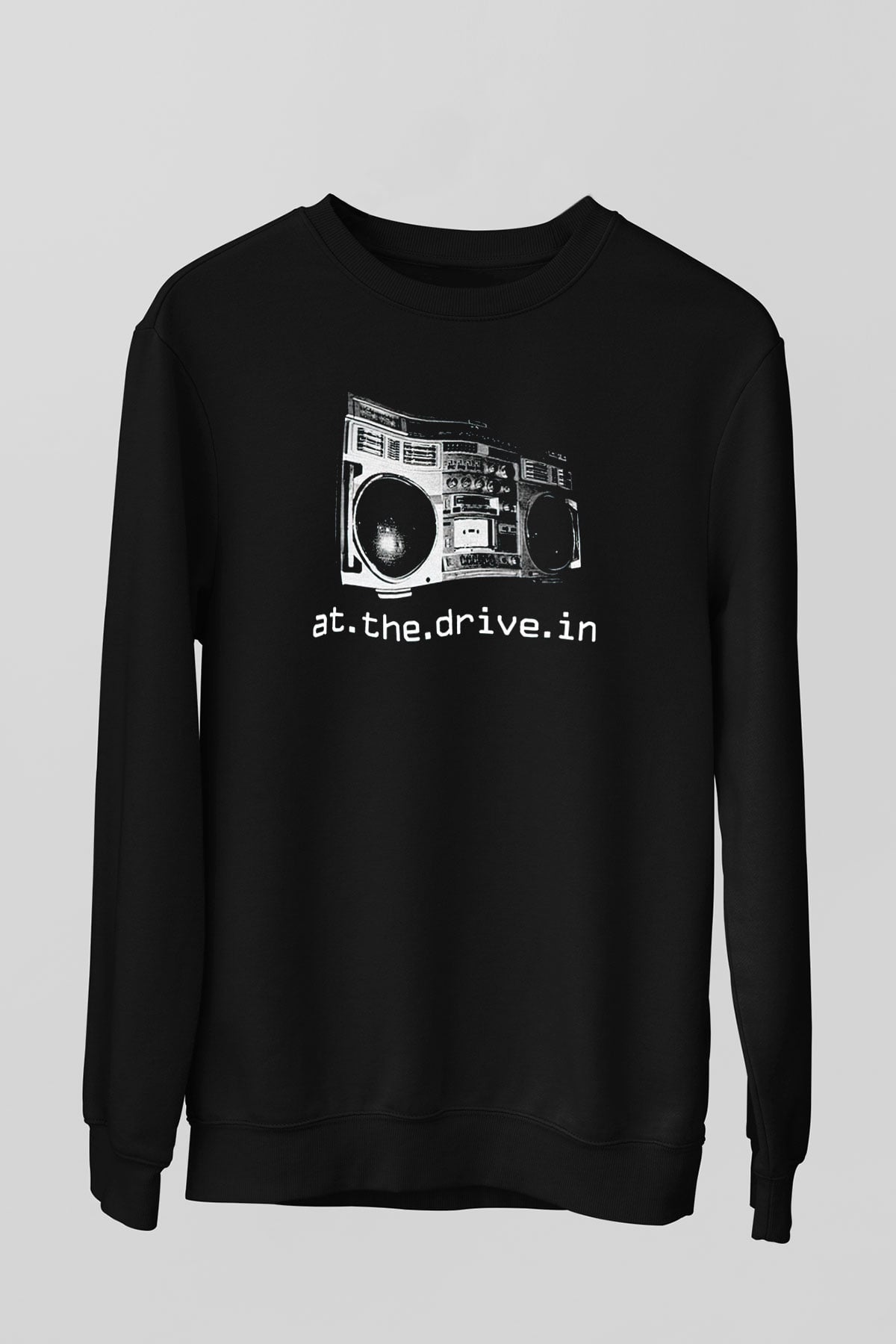 At the Drive-In Siyah Unisex Sweatshirt