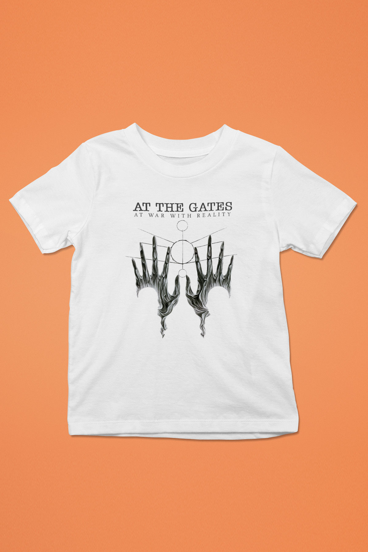 At The Gates Baskılı Beyaz Unisex Çocuk Tişört