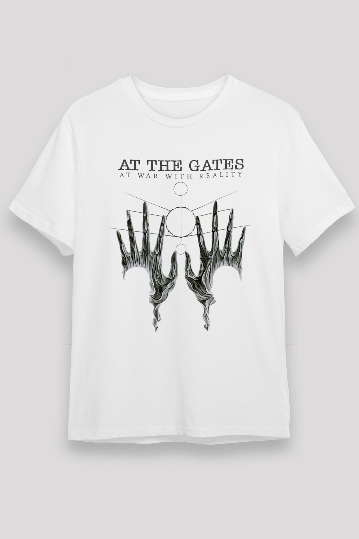 At The Gates Beyaz Unisex Tişört T-Shirt - TişörtFabrikası