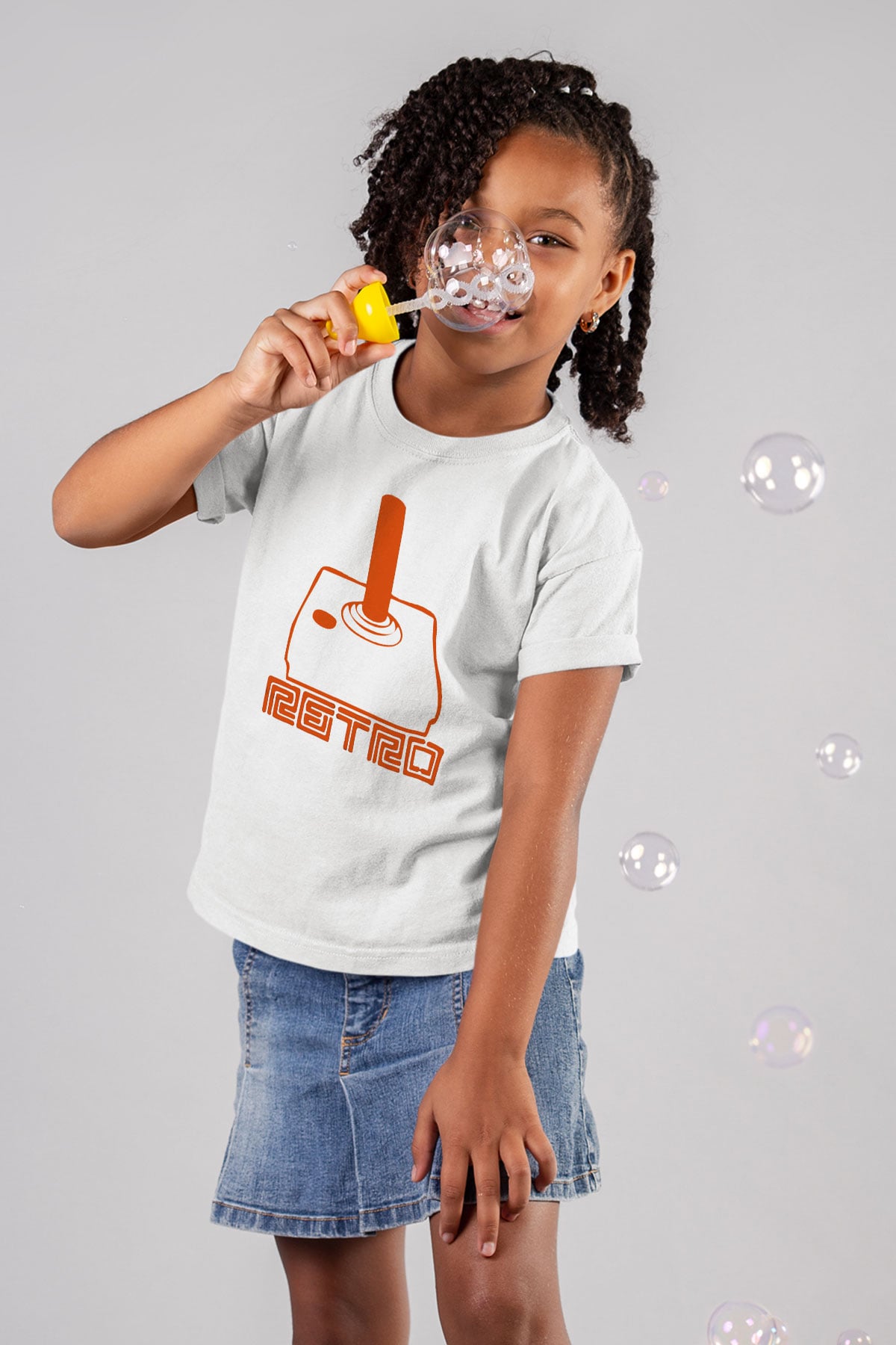 Atari Baskılı Beyaz Unisex Çocuk Tişört