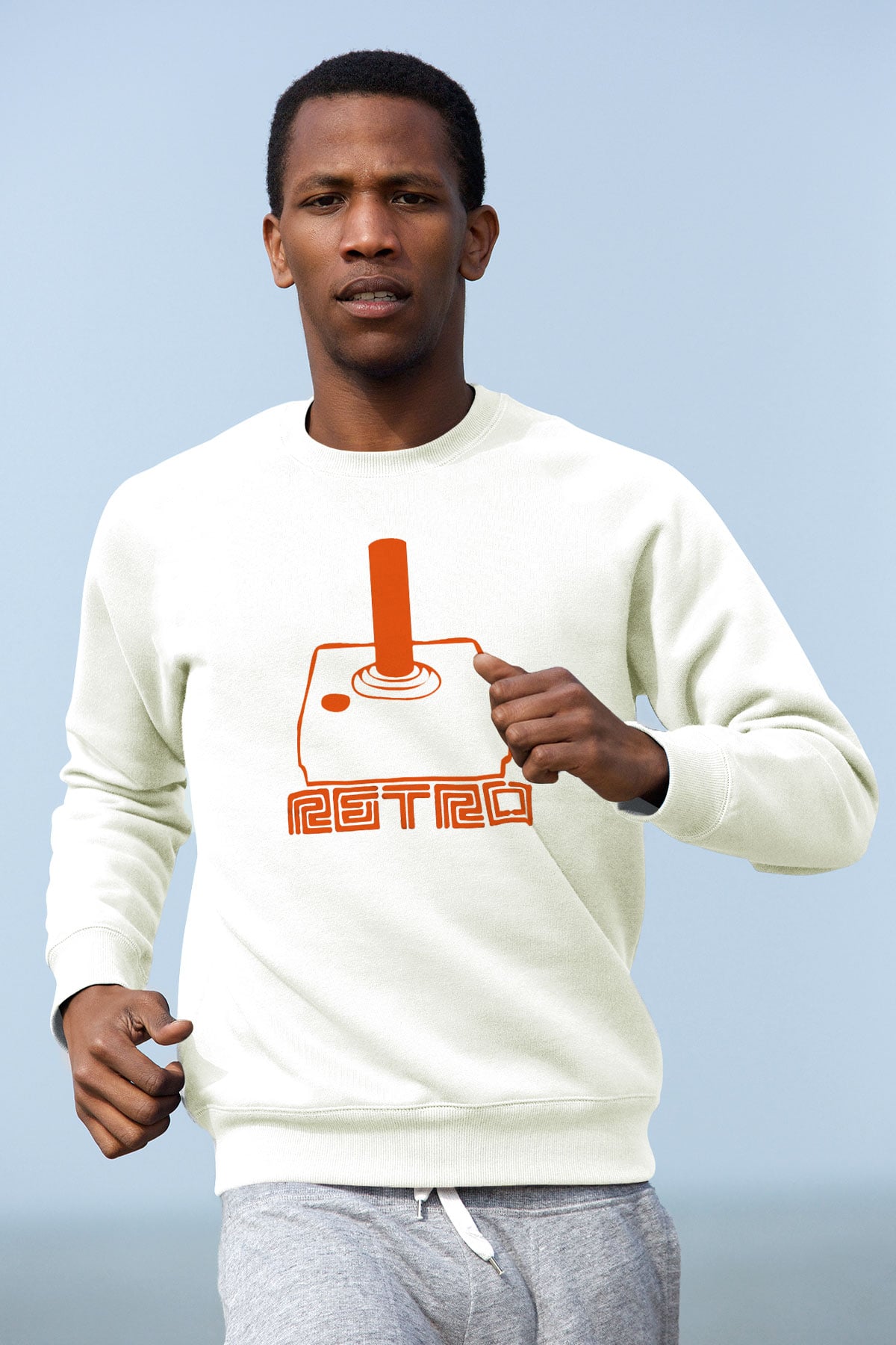 Atari Beyaz Unisex Sweatshirt