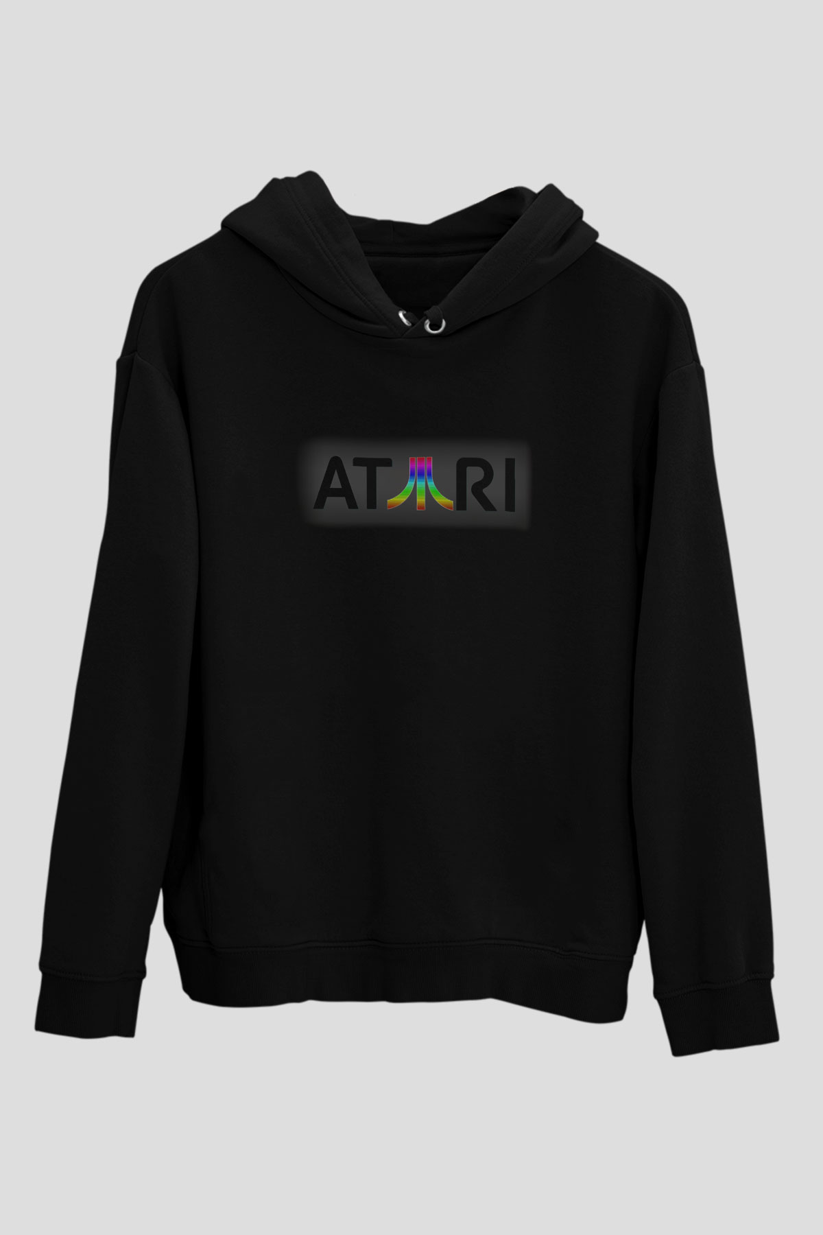 Atari Siyah Unisex Hoodie
