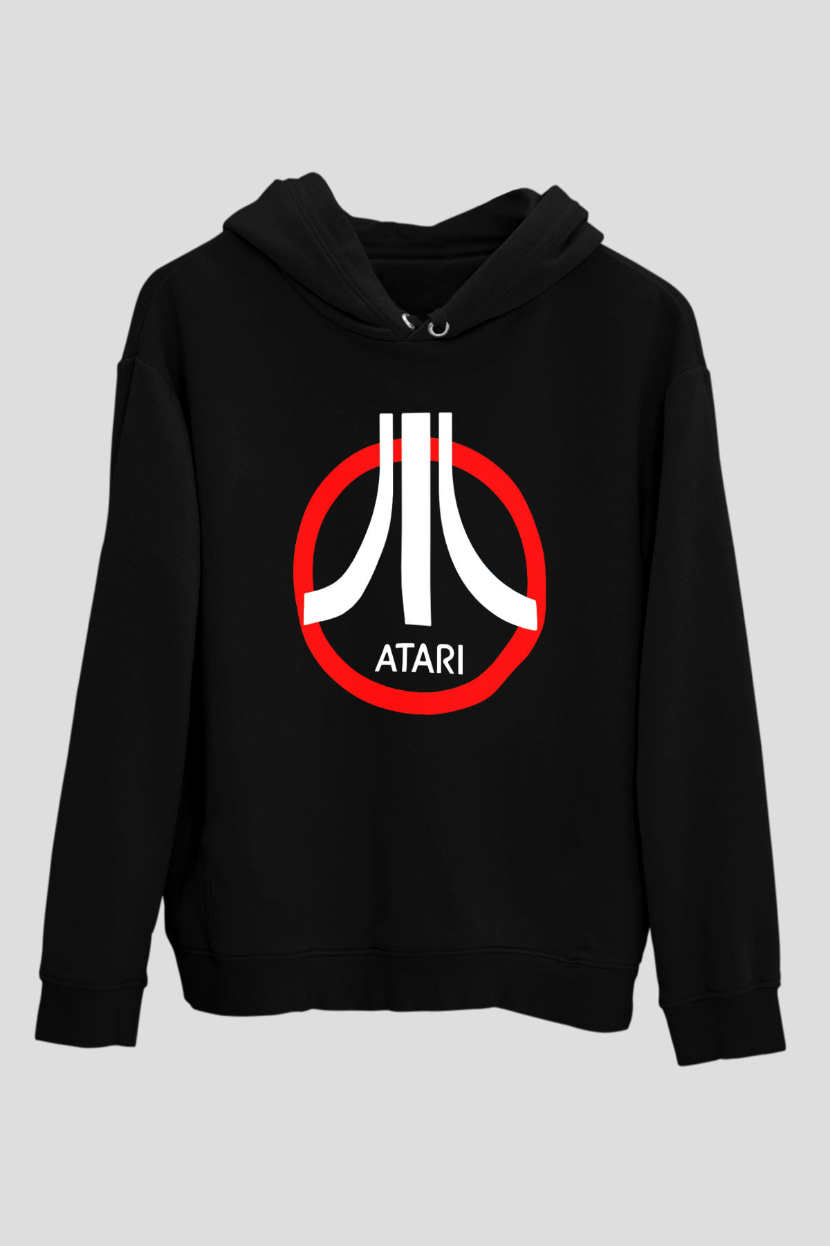 Atari Siyah Unisex Hoodie