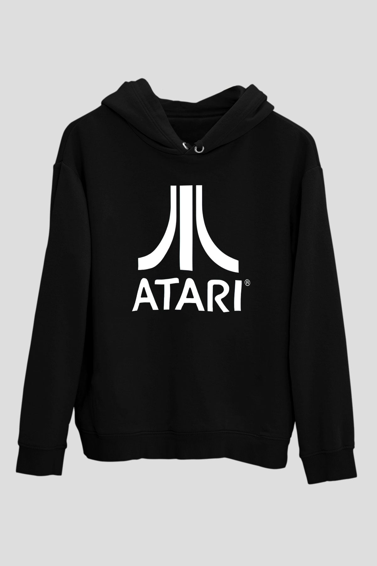 Atari Siyah Unisex Hoodie