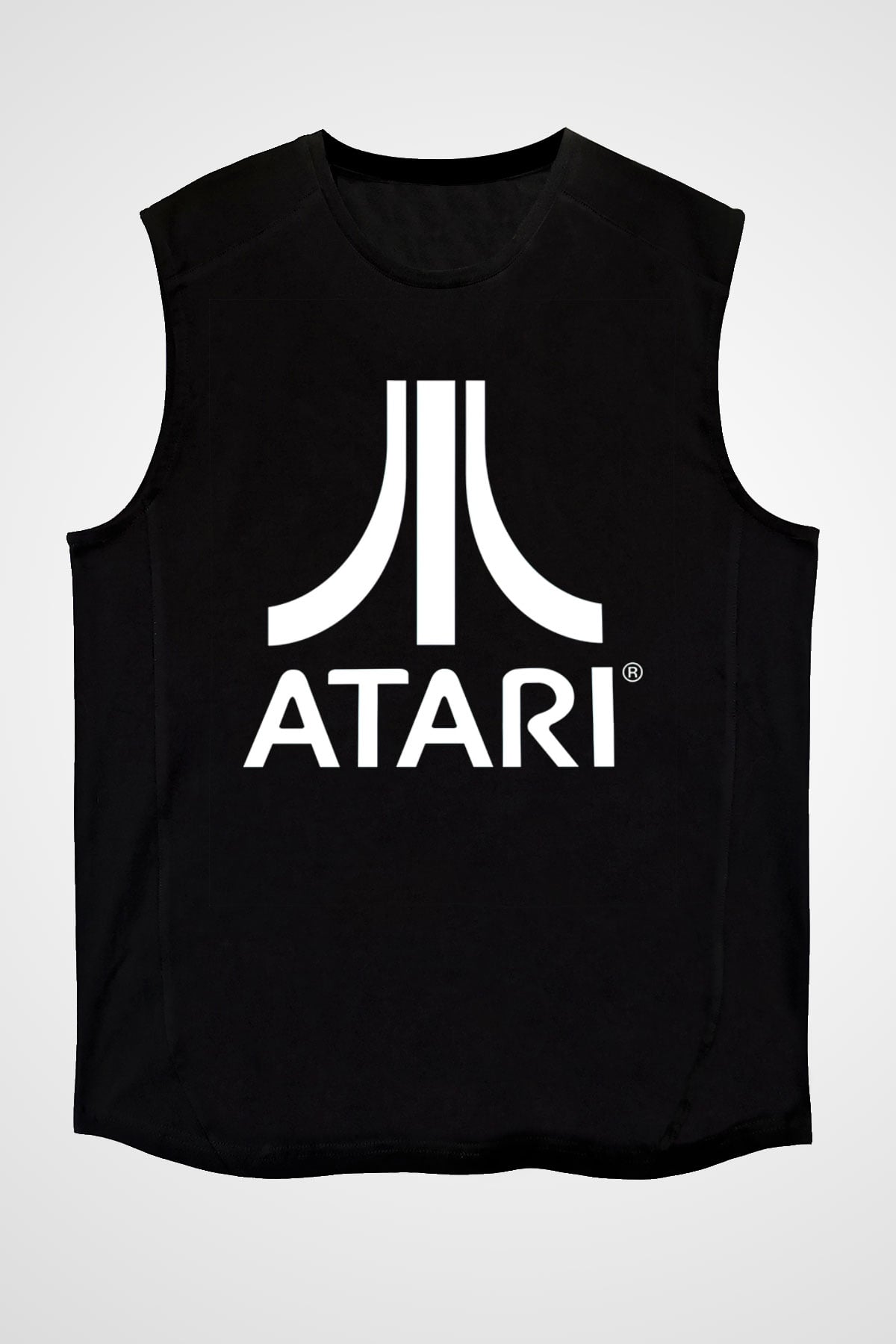 Atari Siyah Unisex Kolsuz Tişört