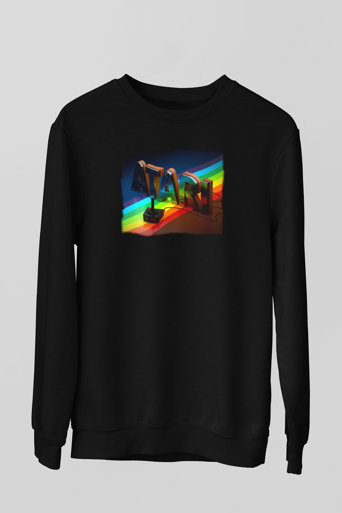 Atari Siyah Unisex  Sweatshirt