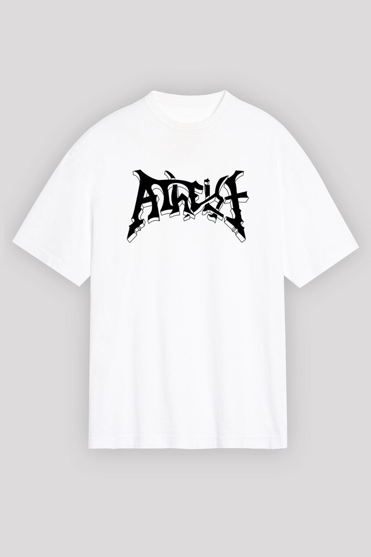 Atheist Beyaz Unisex Oversize Tişört T-Shirt
