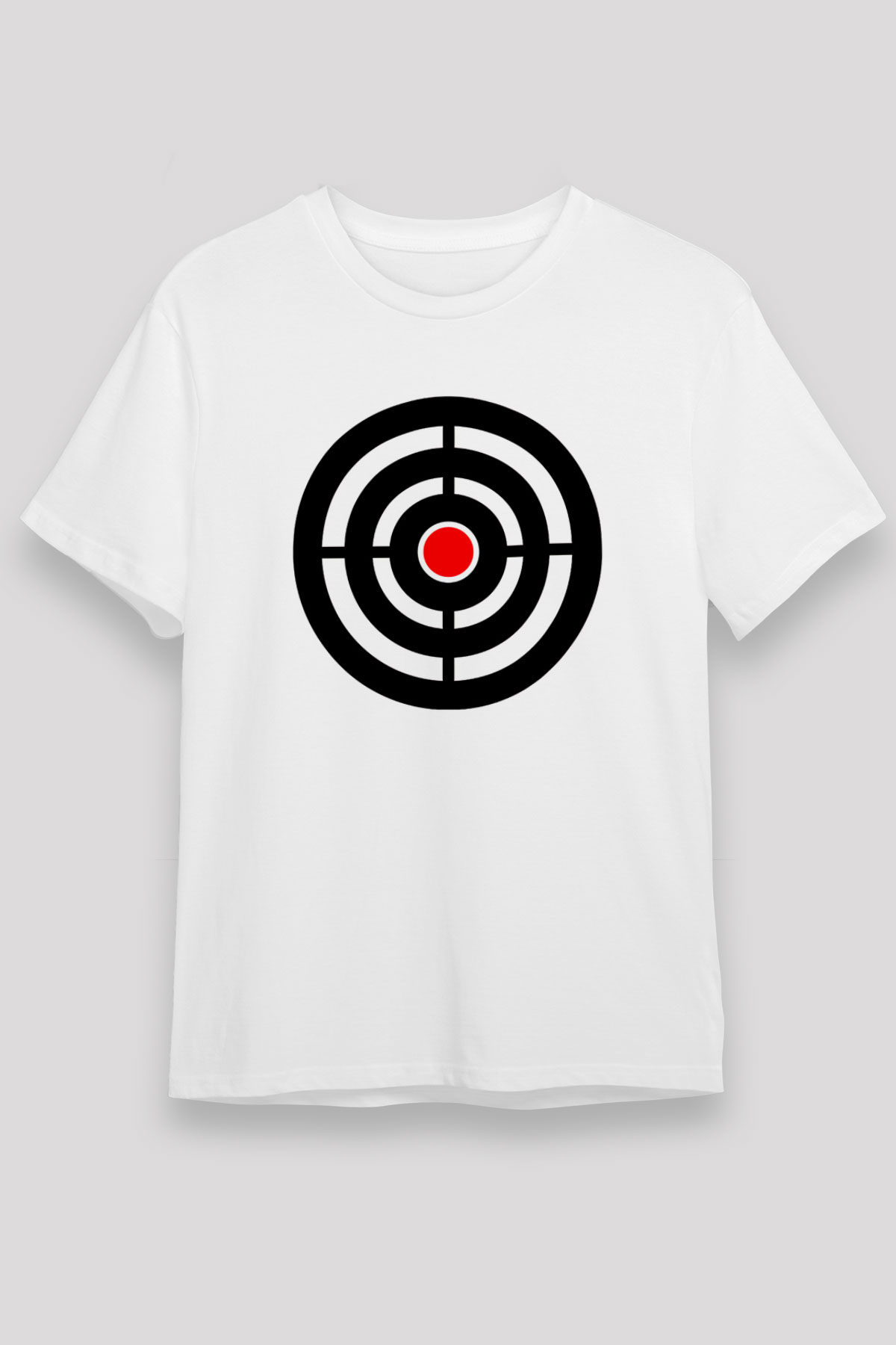 Atıcılık Baskılı Unisex Beyaz Tişört - Tshirt