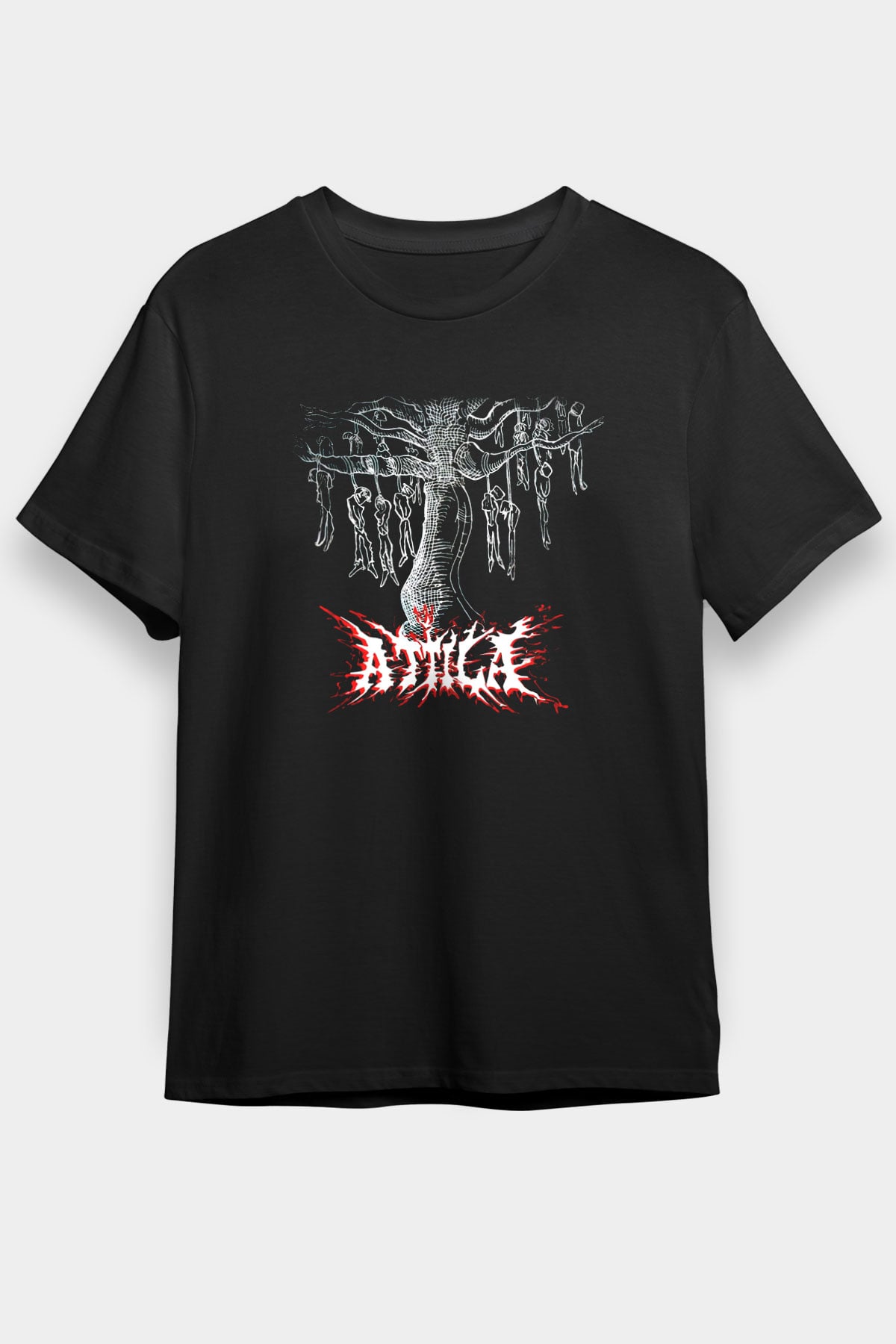 Atilla Siyah Unisex Tişört T-Shirt - TişörtFabrikası