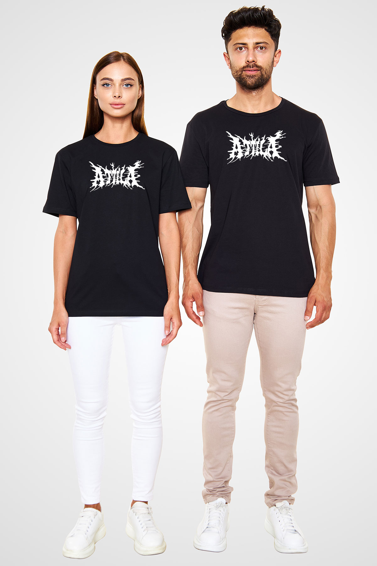 Atilla Siyah Unisex Tişört T-Shirt - TişörtFabrikası