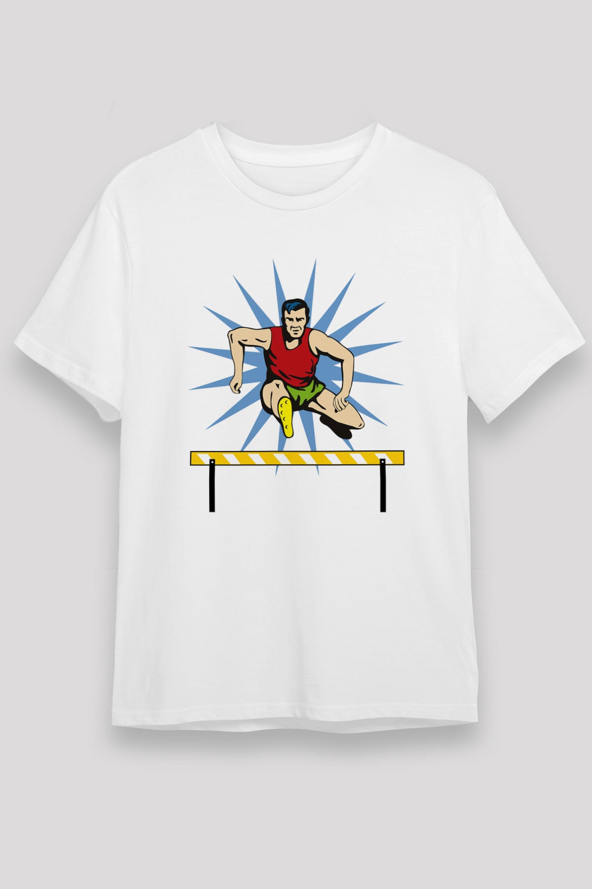Atlet Beyaz Unisex Tişört T-Shirt - TişörtFabrikası