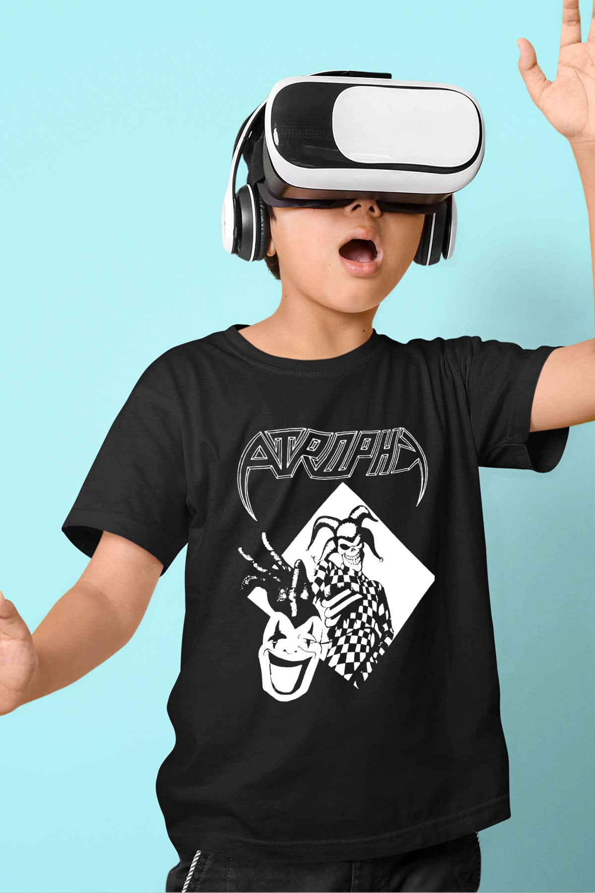 Atrophy Siyah Unisex Çocuk Tişört