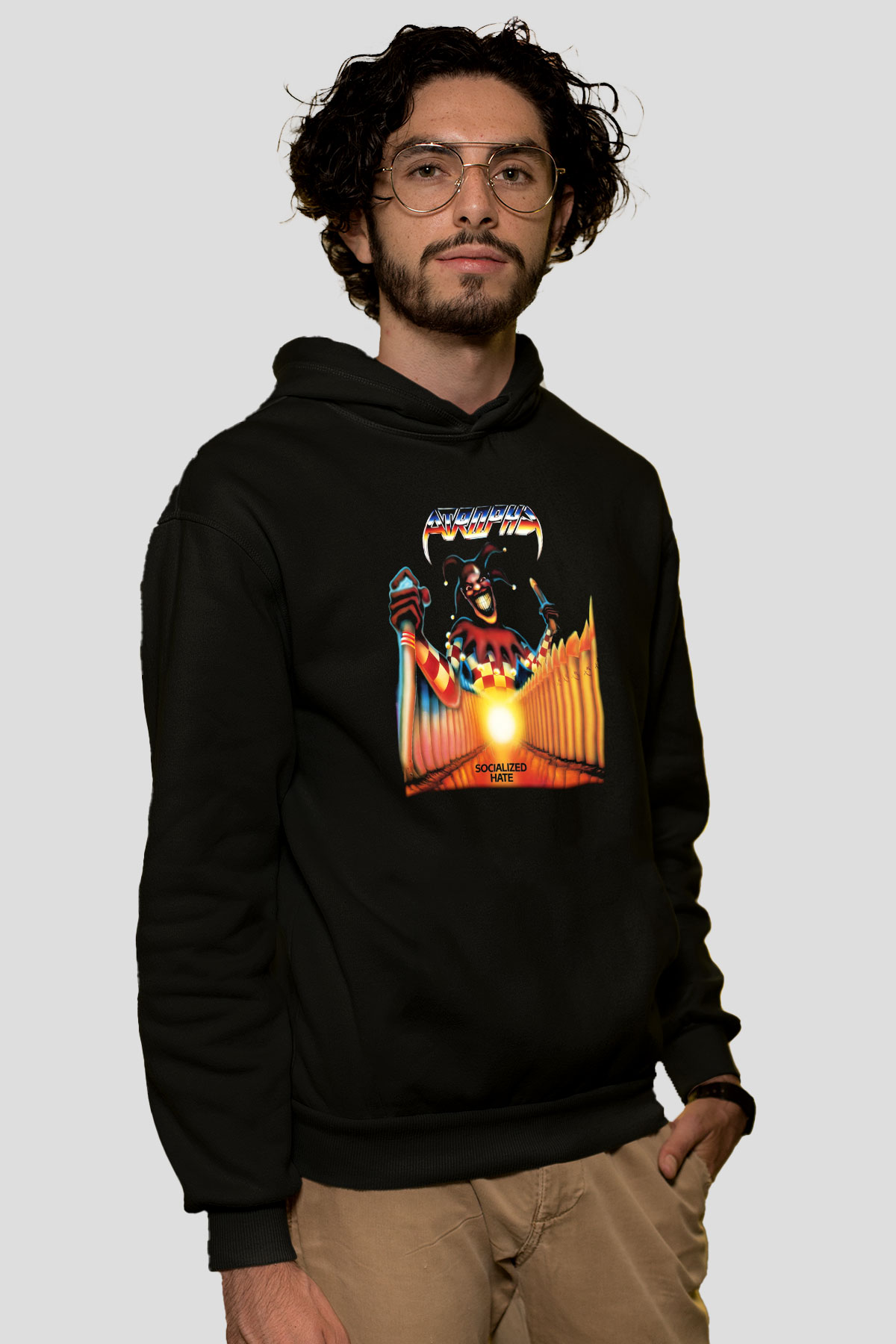 Atrophy Siyah Unisex Hoodie