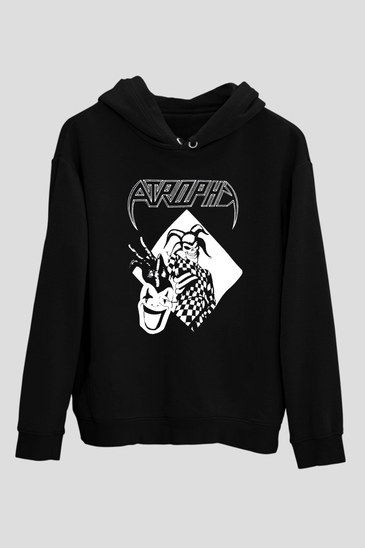 Atrophy Siyah Unisex Kapüşonlu Sweatshirt