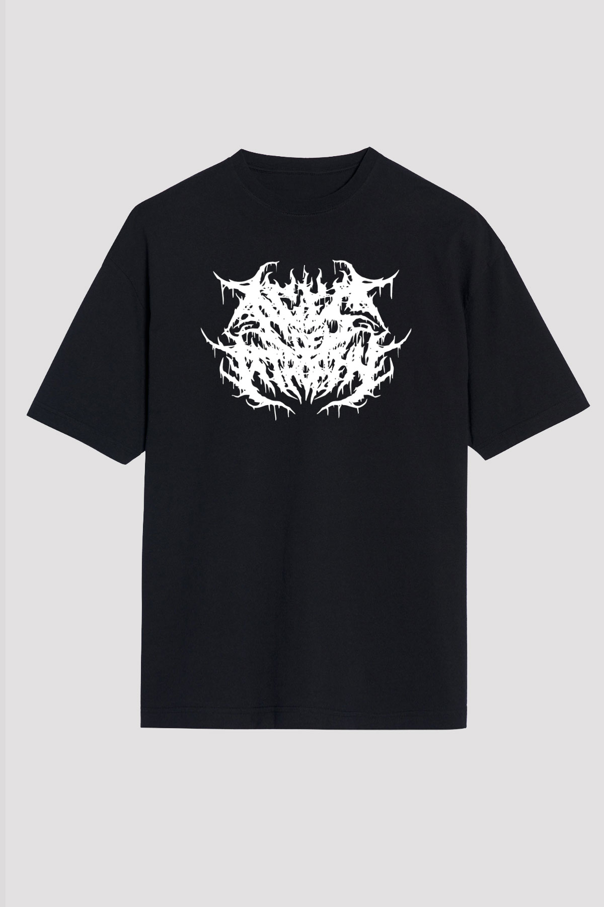 Atrophy Siyah Unisex Oversize Tişört T-Shirt