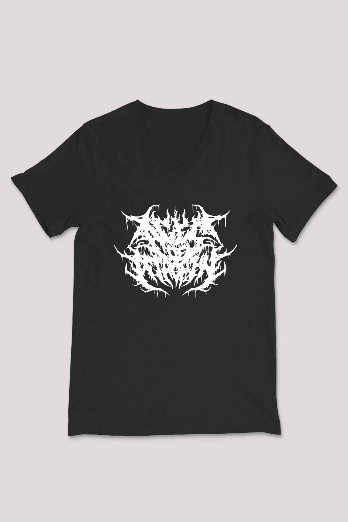 Atrophy Siyah Unisex V Yaka Tişört T-Shirt