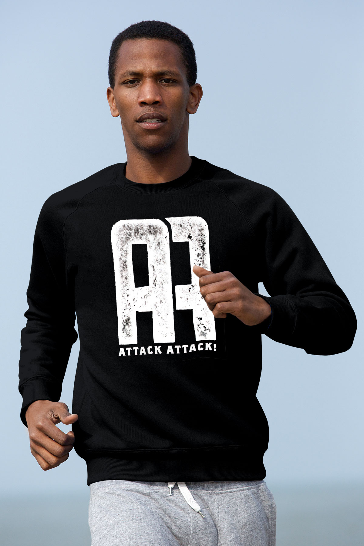 Attack Attack Siyah Unisex Sweatshirt