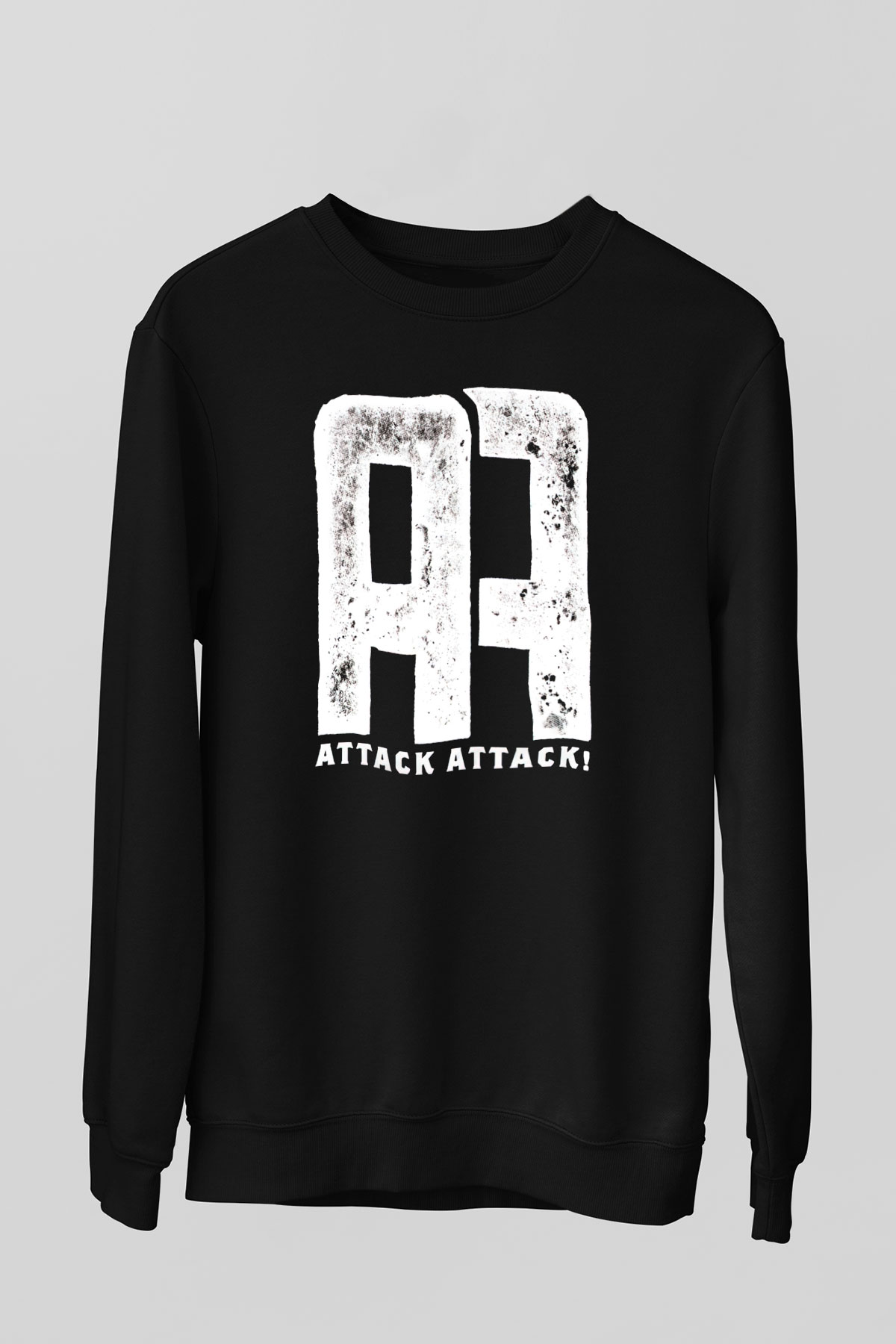 Attack Attack Siyah Unisex Sweatshirt