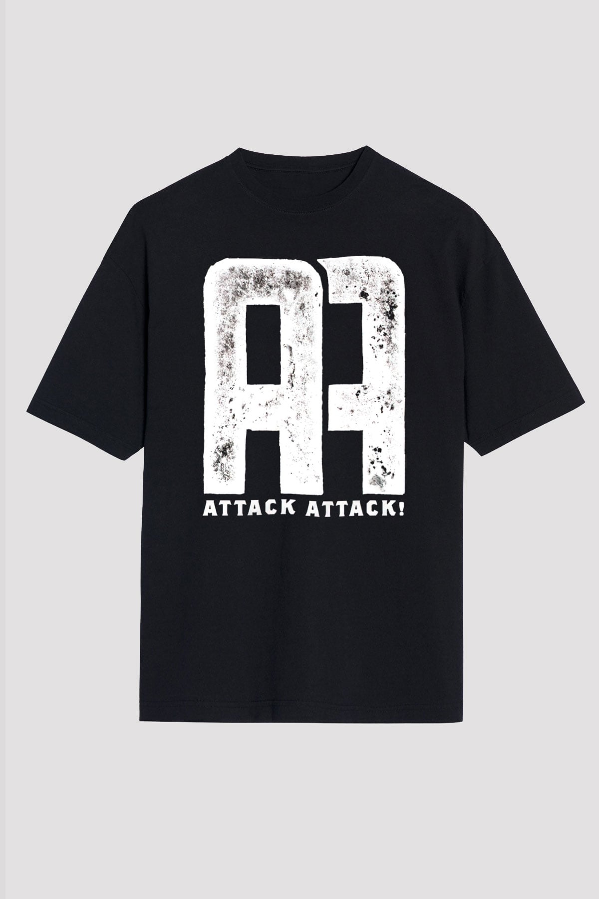 Attack Attack Siyah Oversize Tişört Oversize T-shirt - TişörtFabrikası
