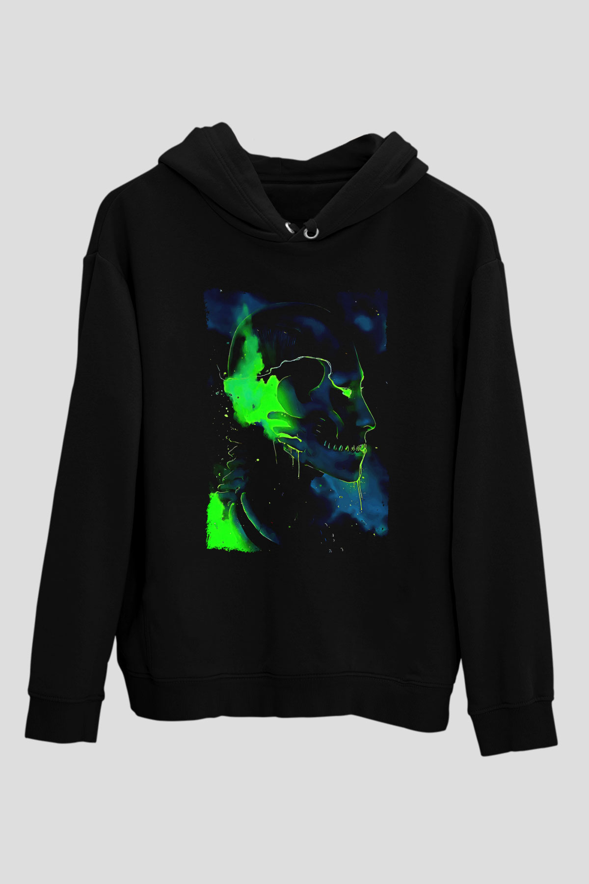 Attack On Titan Baskılı Unisex Siyah Hoodie