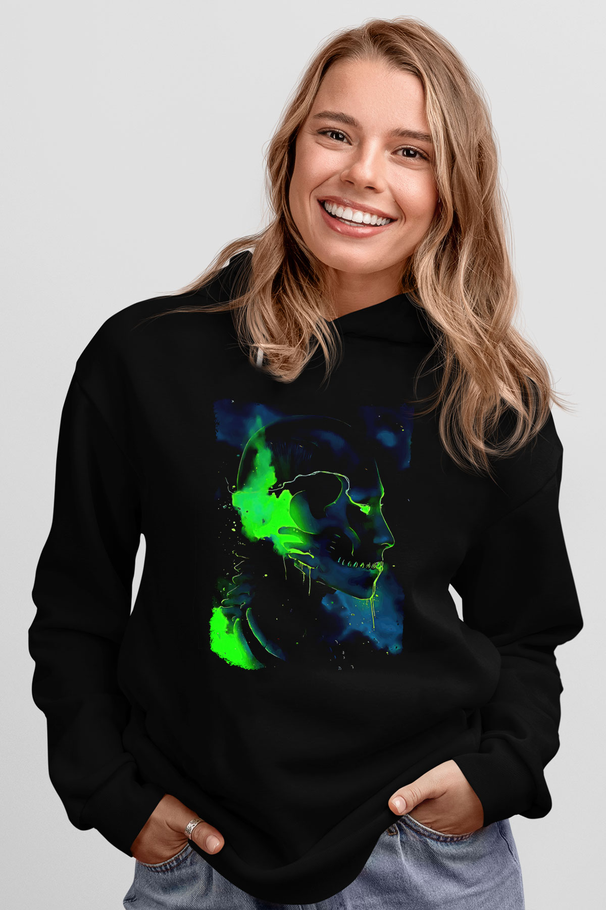 Attack On Titan Baskılı Unisex Siyah Hoodie