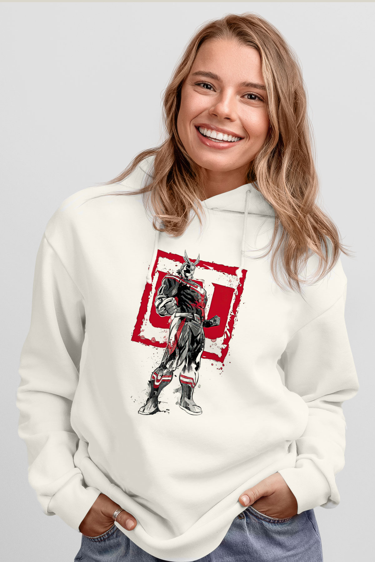Attack On Titan Baskılı Unisex Siyah Hoodie